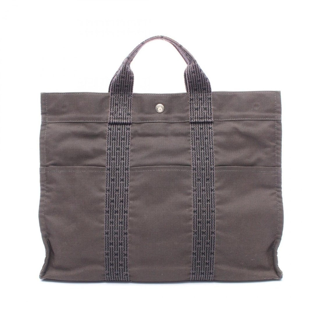 Hermes Herline MM Tote Bag/Handbag, Canvas, Men's/Women's, Gray: --- Catalog ---Category: SizeSize (HxWxD): 32cm x 42cm x 11cm / 12.59'' x 16.53'' x 4.33''Category: DesignType: Handbag, Tote bagColor: GrayGender: Men,WomenMaterial: Canvas Category: GeneralBrand: He