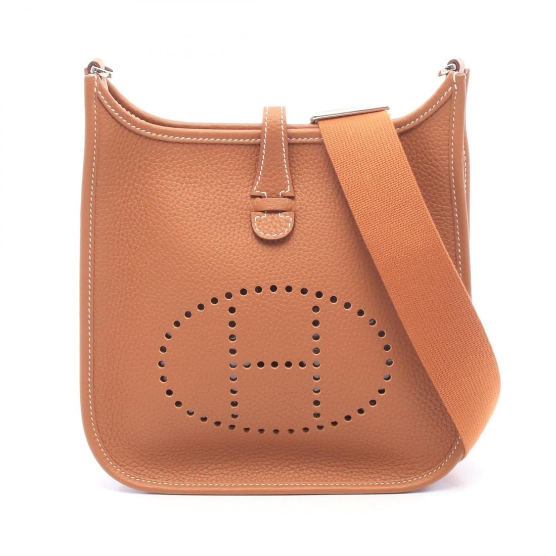 Hermes Evelyne 23 Gold Shoulder Bag Handbag Leather Taurillon Clemence Women's Brown: --- Catalog ---Category: SizeSize (HxWxD): 22cm x 23cm x 5.5cm / 8.66'' x 9.05'' x 2.16''Category: DesignType: Handbag, Shoulder bagColor: BrownGender: WomenMaterial: Taurillon clemence leather Catego