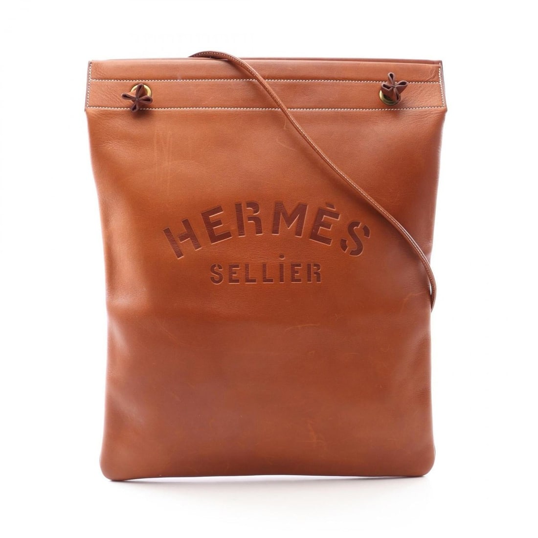 Hermes Aline GM Shoulder Bag/Handbag, Leather, Veau Barenia, Brown Tone: --- Catalog ---Category: SizeSize (HxWxD): 44cm x 35cm x 1cm / 17.32'' x 13.77'' x 0.39''Category: DesignType: Handbag, Shoulder bagColor: Brown, FauveGender: WomenMaterial: Barenia leather Category: 