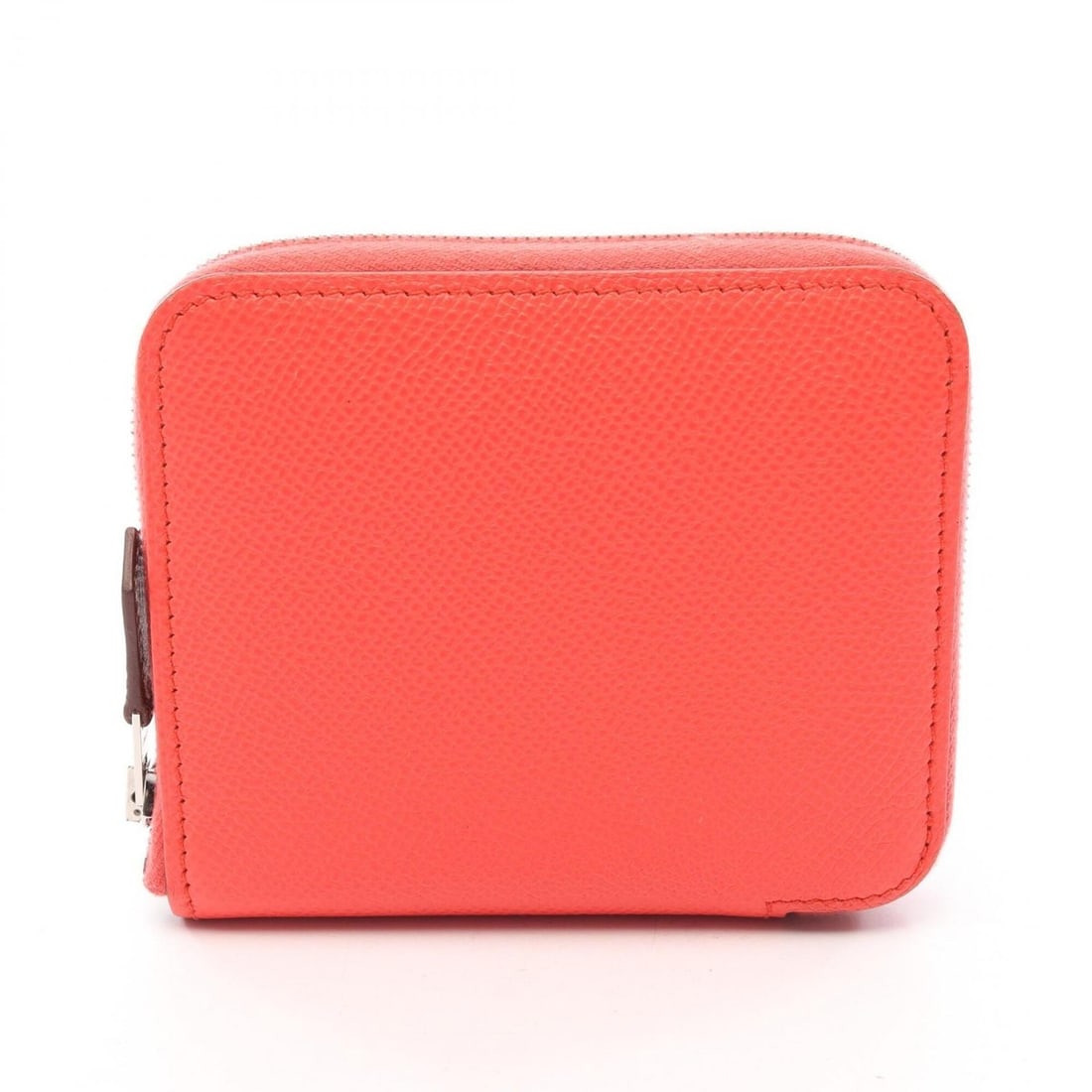 Hermes Azap Silk In Compact Round Wallet, Leather, Calfskin (Cowhide), Veau Epsom, Women's, Red: --- Catalog ---Category: SizeSize (HxWxD): 9.5cm x 11cm x 1.5cm / 3.74'' x 4.33'' x 0.59''Category: DesignType: Coin purse/coin caseColor: Red colorGender: WomenMaterial: Epsom leather Category: Gener