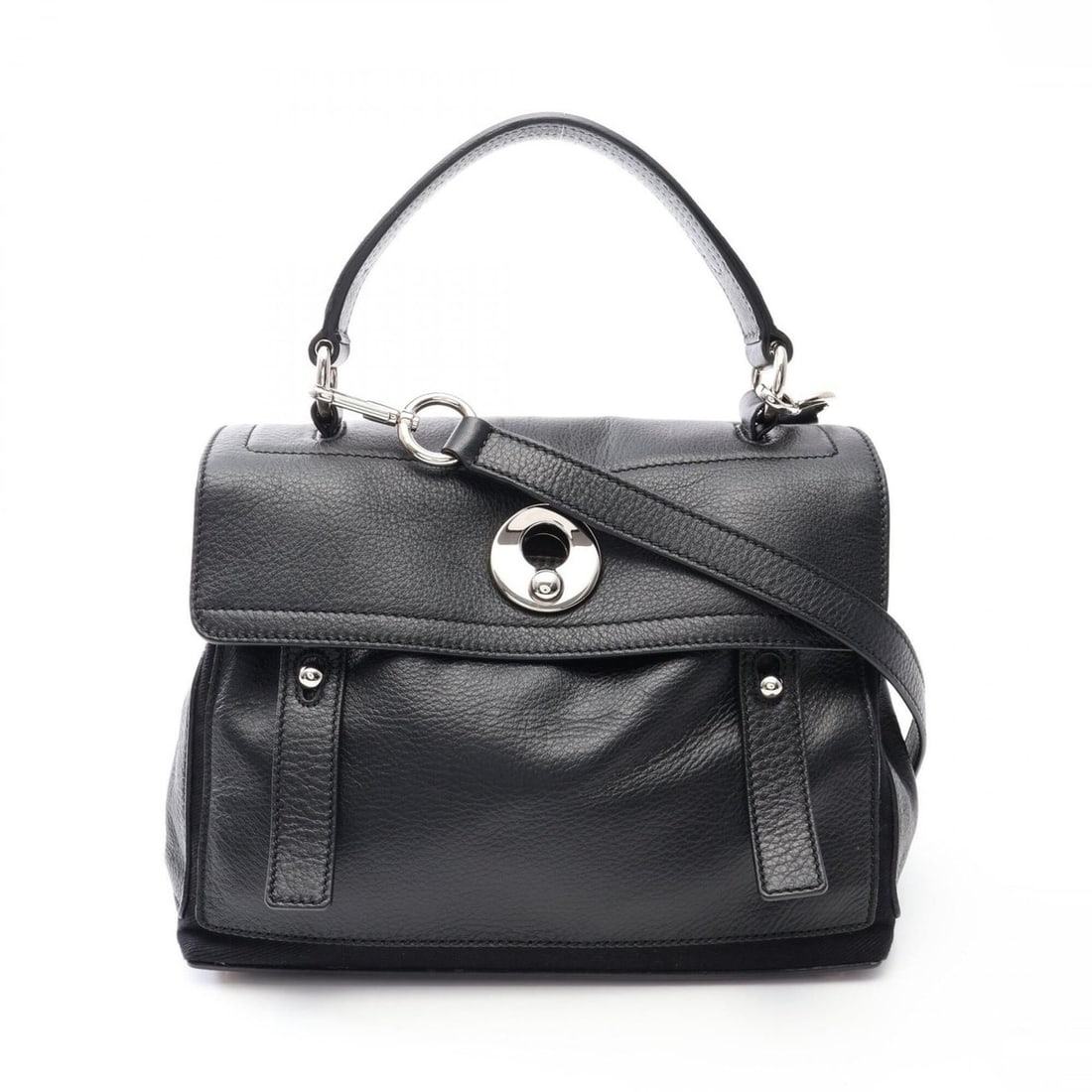 Yves Saint Laurent Muse Two Mini 2-Way Handbag, Leather, Women's, Black, 283761: --- Catalog ---Category: SizeSize (HxWxD): 20cm x 25.5cm x 12cm / 7.87'' x 10.03'' x 4.72''Category: DesignType: HandbagColor: BlackGender: WomenMaterial: Leather Category: GeneralMPN: 283761Brand: Yv