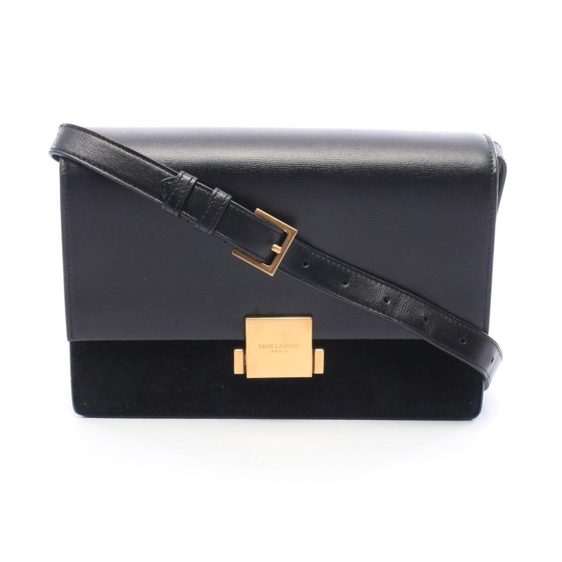 Yves Saint Laurent Saint Laurent Paris Belchasse Medium Shoulder Bag/Handbag, Leather/Suede,: --- Catalog ---Category: SizeSize (HxWxD): 16cm x 24cm x 5cm / 6.29'' x 9.44'' x 1.96''Category: DesignType: Handbag, Shoulder bagColor: BlackGender: WomenMaterial: Leather , Suede Category: GeneralBr