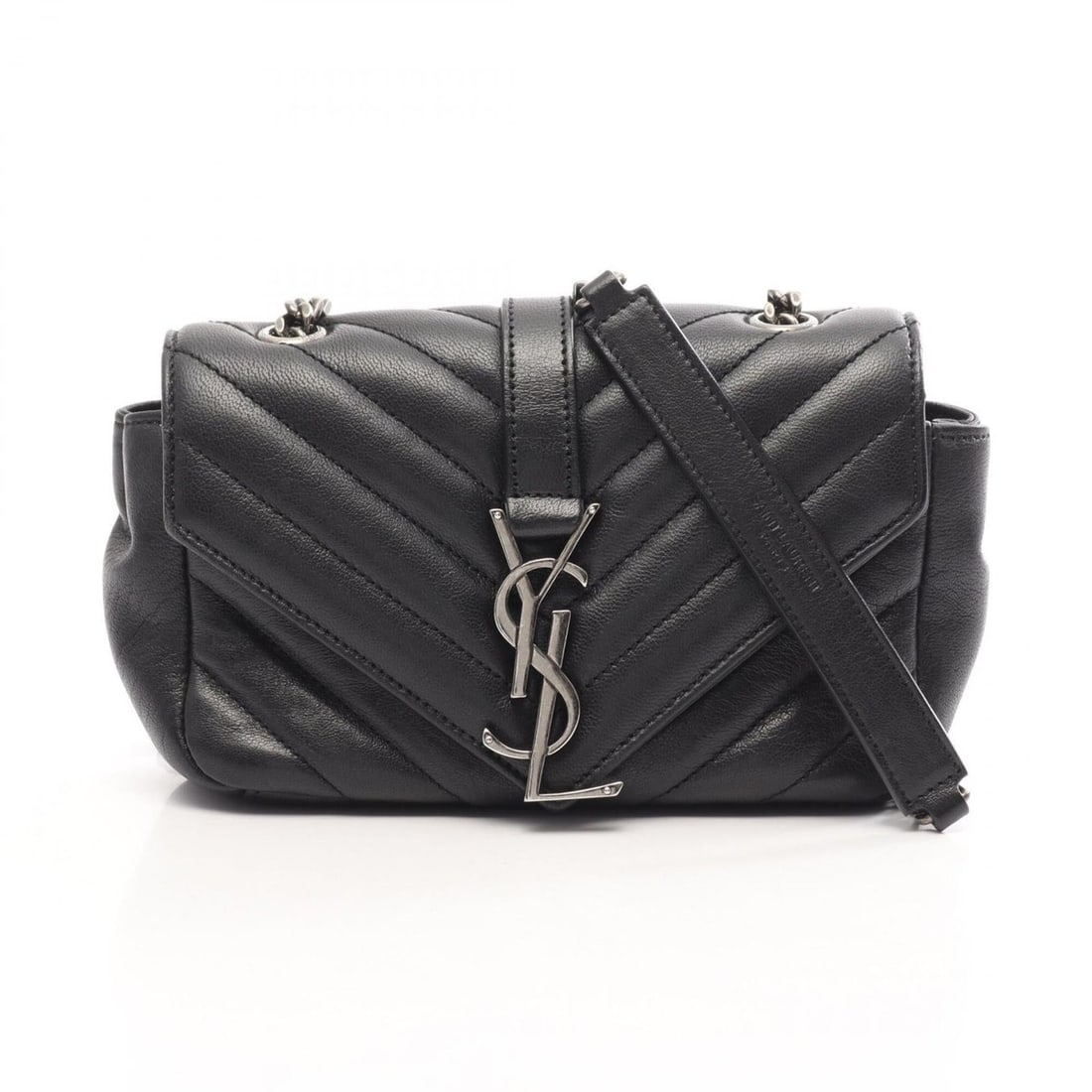 Yves Saint Laurent Saint Laurent Paris Baby Chai Shoulder Bag/Handbag, Leather, Women's, Black: --- Catalog ---Category: SizeSize (HxWxD): 10cm x 16.5cm x 4cm / 3.93'' x 6.49'' x 1.57''Category: DesignType: Handbag, Shoulder bagColor: BlackGender: WomenMaterial: Leather Category: GeneralBrand: S