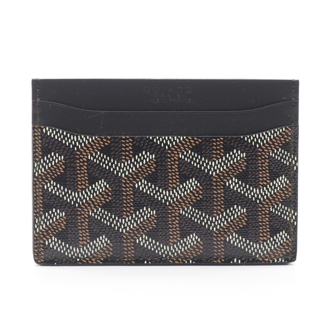 Goyard Saint-Sulpice Business Card Holder/Card Case Accessory, Coated Canvas Leather, Women's,: --- Catalog ---Category: DesignType: Card caseColor: Black, Brown, WhiteGender: WomenMaterial: Coated canvas , Leather Category: GeneralMPN: STSULPPMLTY01CL01XBrand: GoyardCategory: Physical Propertie