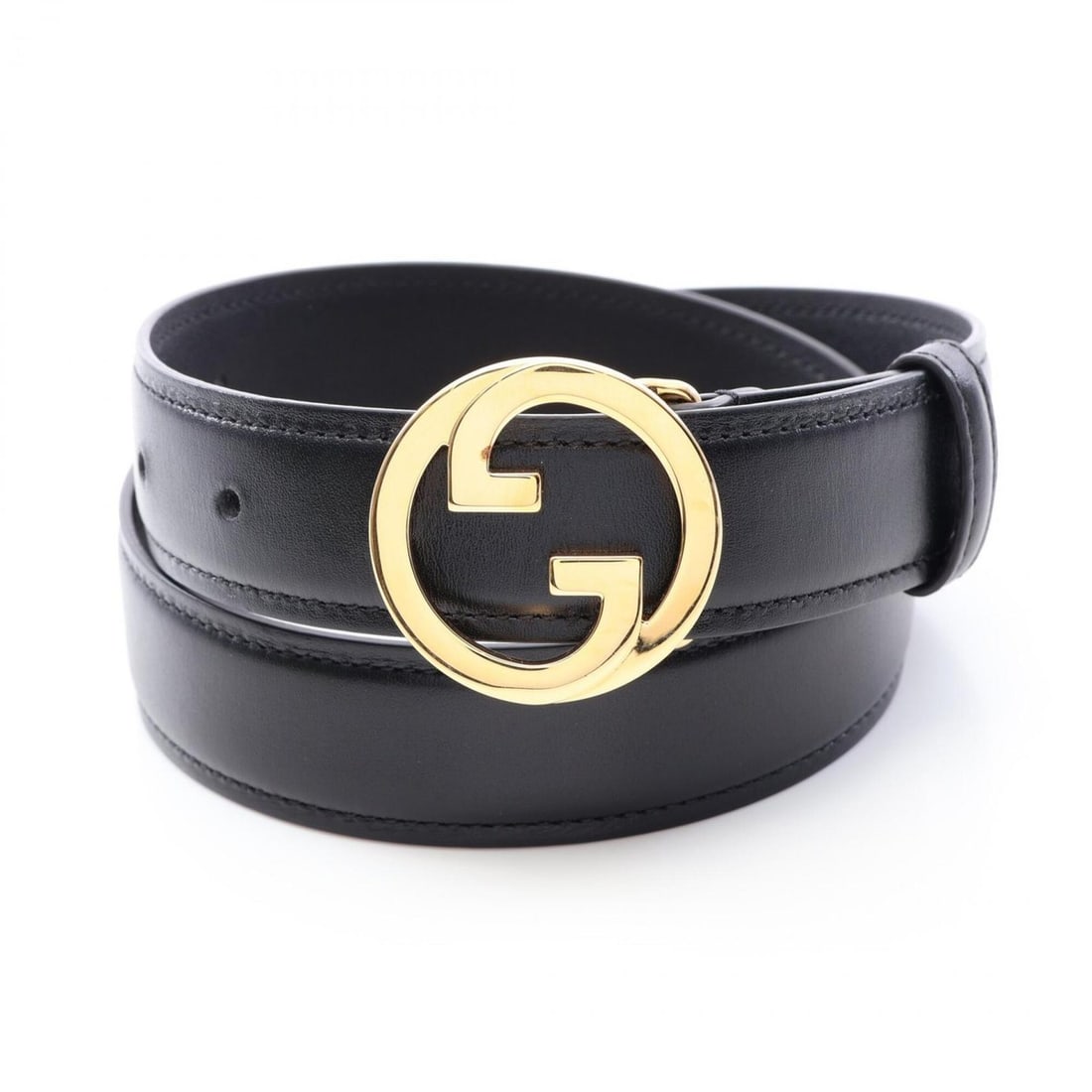 Gucci Blondie Interlocking G Belt Leather Women's Black: --- Catalog ---Category: SizeLength: 65cm - 75cm / 25.59'' - 29.52''Category: DesignType: Standard beltColor: BlackGender: WomenMaterial (Strap): Leather Category: GeneralBrand: Gucci--- Item List ---