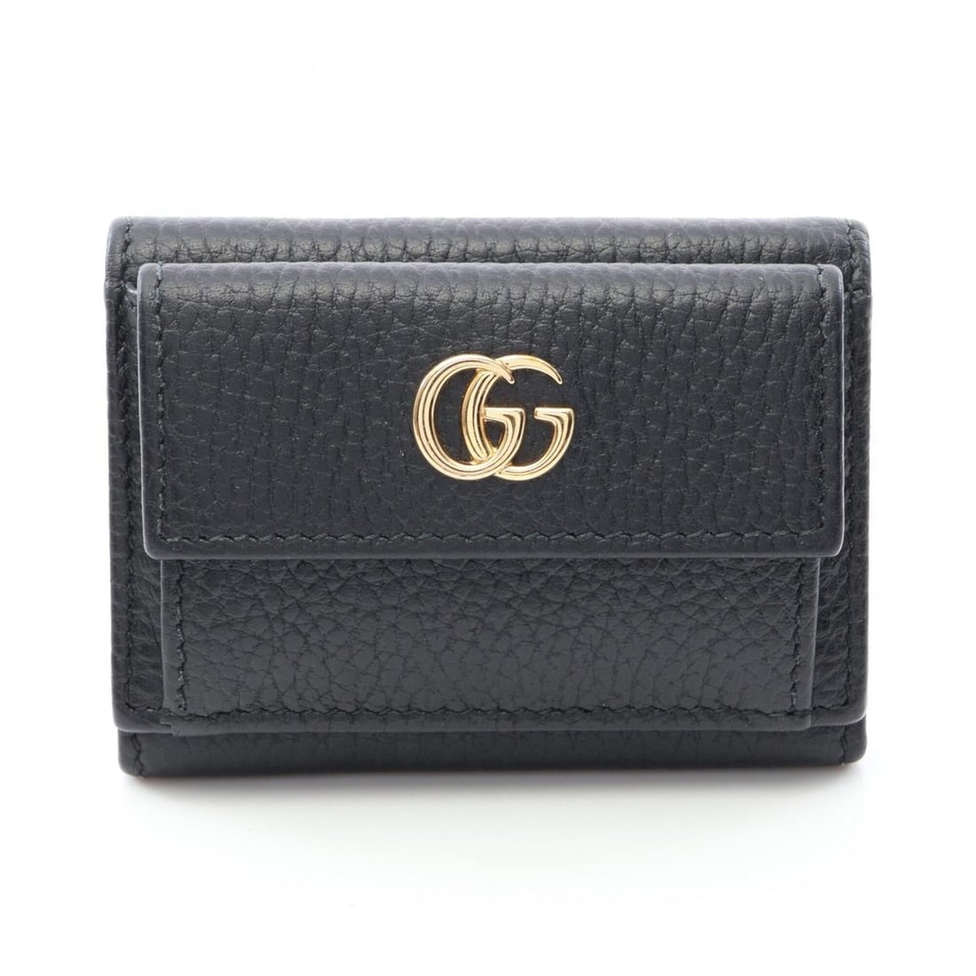 Gucci Petite Marmont Tri-fold Wallet, Leather, Women's, Black, 523277: --- Catalog ---Category: SizeSize (HxWxD): 7cm x 9.5cm x 3.5cm / 2.75'' x 3.74'' x 1.37''Category: DesignType: Wallet (tri-fold)Color: BlackGender: WomenMaterial: Leather Category: GeneralMPN: 523277B