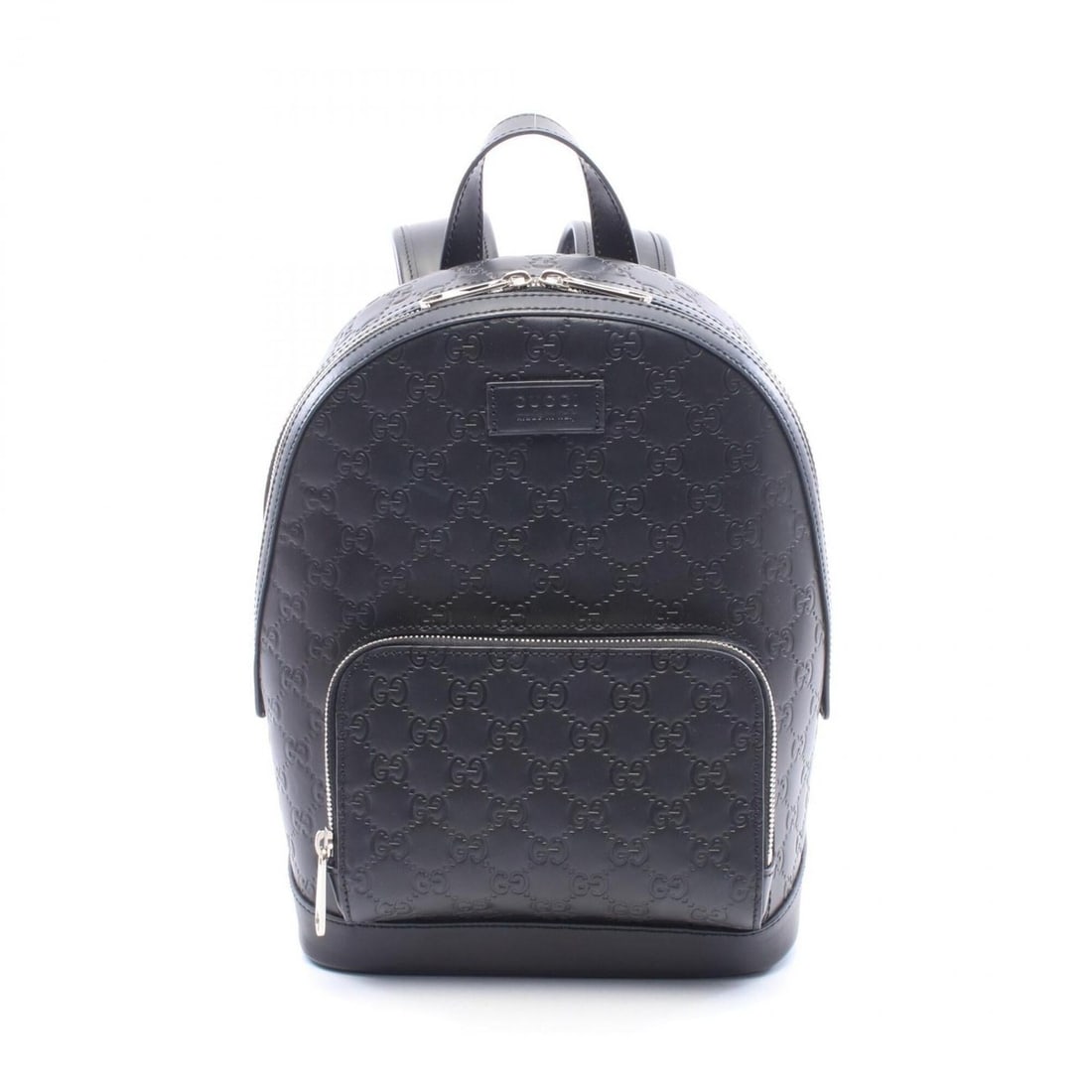 Gucci Guccissima Backpack/Handbag, Leather, Women's, Black, 450967: --- Catalog ---Category: SizeSize (HxWxD): 30cm x 22cm x 10cm / 11.81'' x 8.66'' x 3.93''Category: DesignType: Backpack, HandbagColor: BlackGender: WomenMaterial: Leather Category: GeneralMPN: 450967B