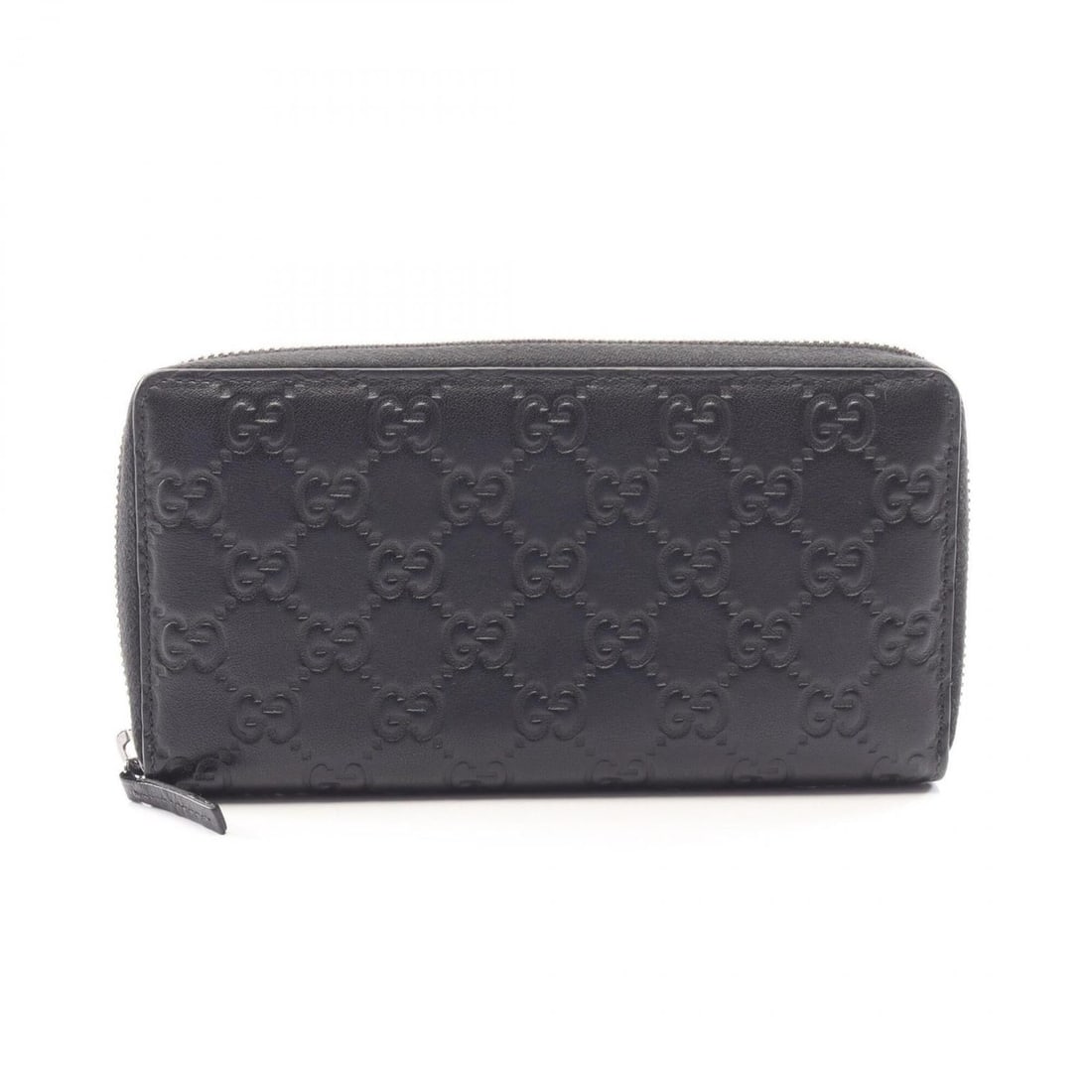Gucci Guccissima Round Long Wallet, Leather, Women's, Black, 307987: --- Catalog ---Category: SizeSize (HxWxD): 10cm x 18.5cm x 2cm / 3.93'' x 7.28'' x 0.78''Category: DesignType: Long wallet (bi-fold)Color: BlackGender: WomenMaterial: Leather Category: GeneralMPN: 307