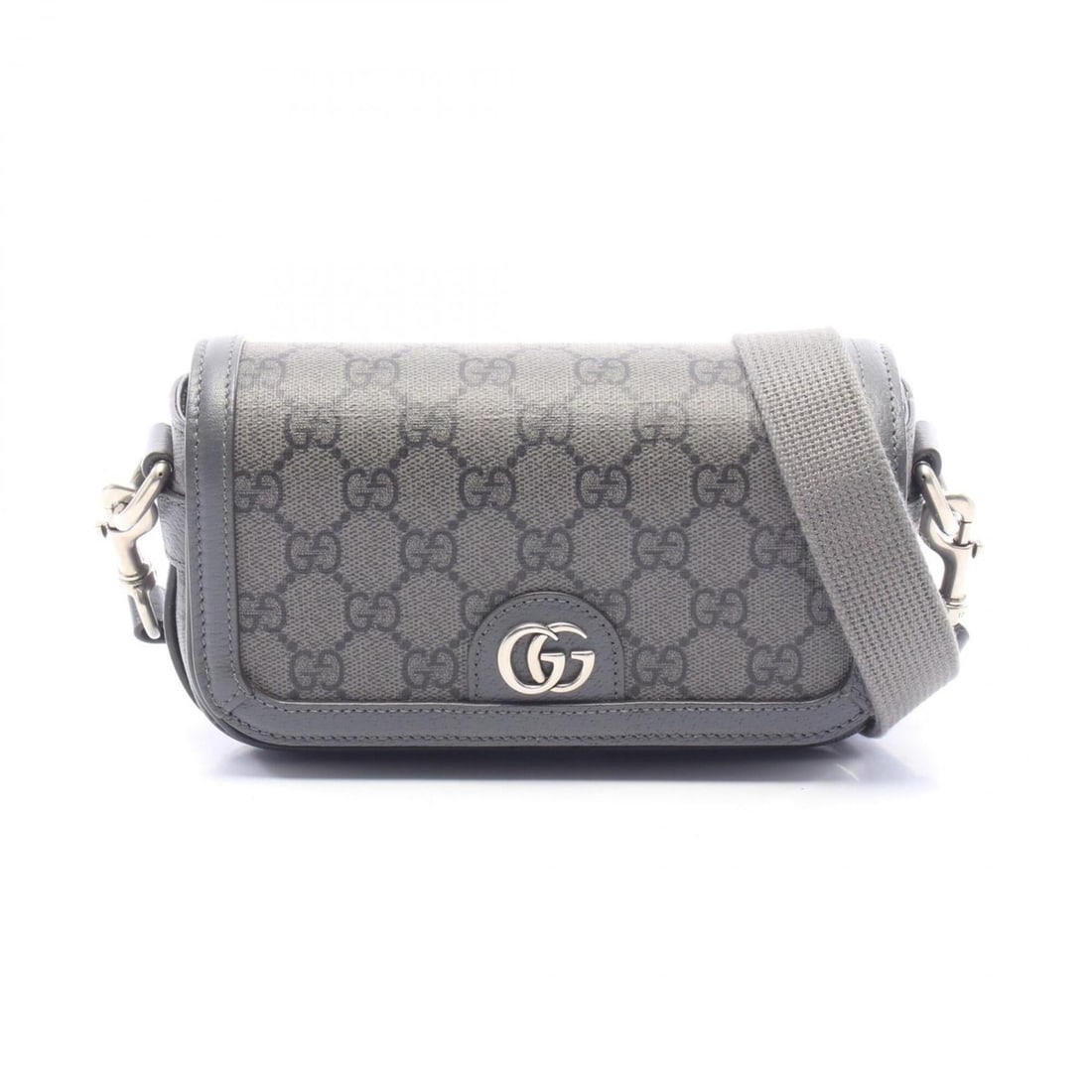 Gucci Ophidia Super Mini GG Supreme Shoulder Bag/Handbag, Coated Canvas and Leather, Men's,: --- Catalog ---Category: SizeSize (HxWxD): 11cm x 18.5cm x 5cm / 4.33'' x 7.28'' x 1.96''Category: DesignType: Handbag, Shoulder bagColor: Black, GrayGender: MenMaterial: PVC , Leather Category: Gener