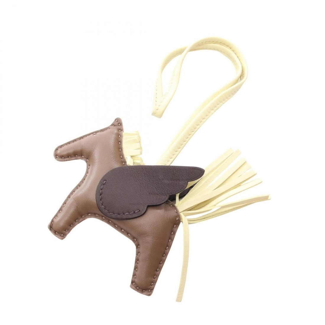 Hermes Rodeo Pegasus PM Etoupe Jaune Milton Rouge Sellier Charm Accessory Agneau Milo Veau Swift (1 of 8)