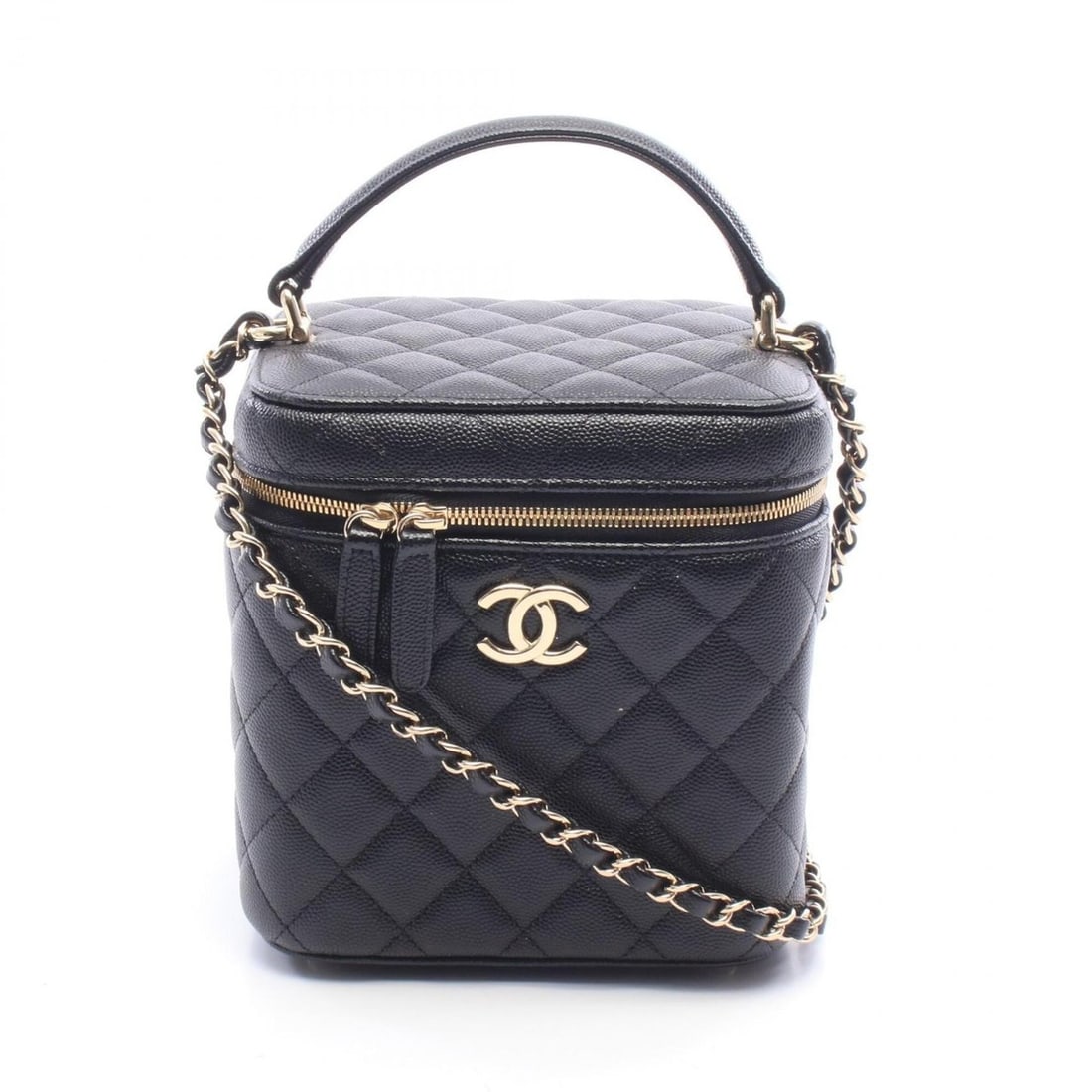 Chanel Matelassé Shoulder Bag/Handbag, Caviar Leather (Grained Calfskin), Women's, Black, AS2362: --- Catalog ---Category: SizeSize (HxWxD): 16cm x 15cm x 11.5cm / 6.29'' x 5.9'' x 4.52''Category: DesignType: Handbag, Shoulder bagColor: BlackGender: WomenMaterial: Grained Calfskin Hardware Color: 