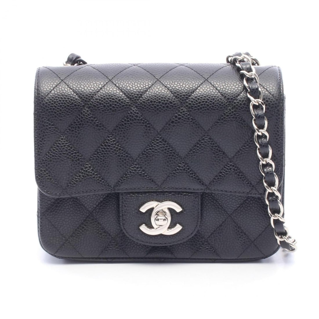 Chanel Mini Matelassé Shoulder Bag/Handbag, Caviar Leather (Grained Calfskin), Women's, Black,: --- Catalog ---Category: SizeSize (HxWxD): 13cm x 17cm x 8cm / 5.11'' x 6.69'' x 3.14''Category: DesignType: Handbag, Shoulder bagColor: BlackGender: WomenMaterial: Grained Calfskin Category: GeneralM