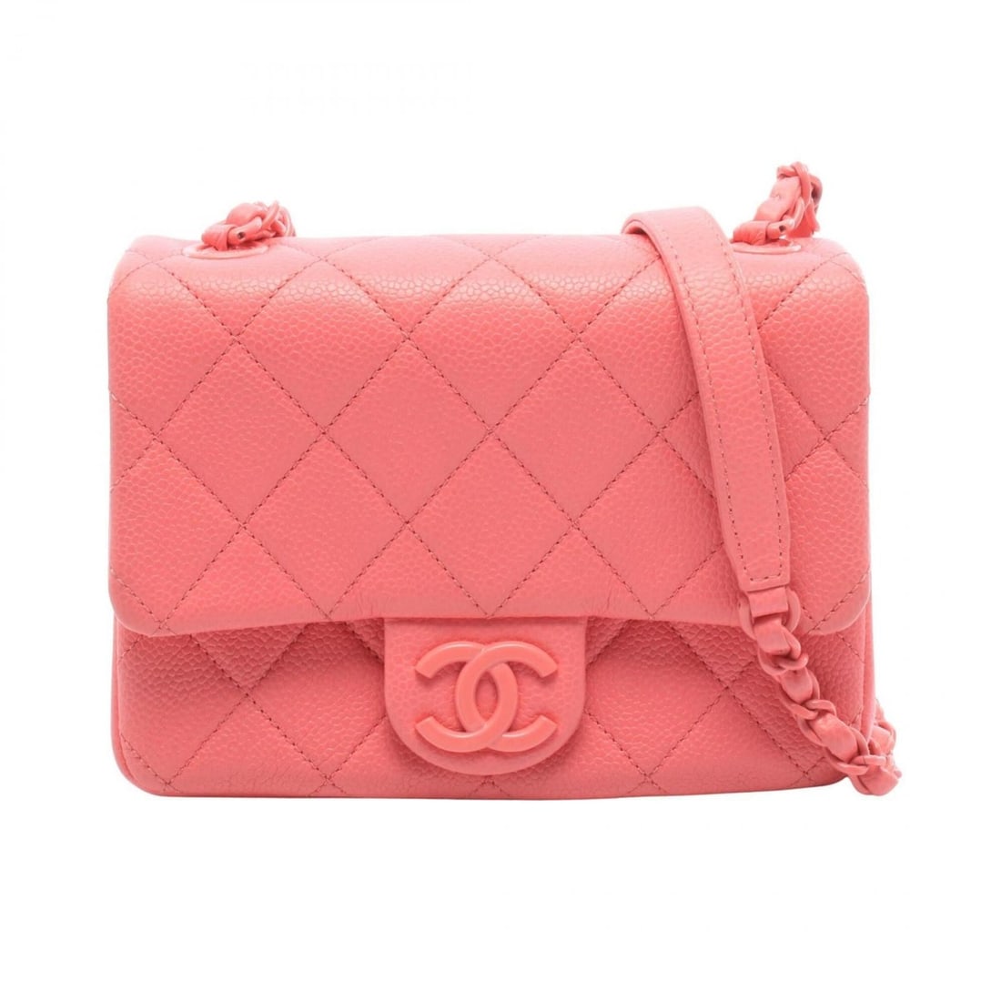 Chanel Mini Matelassé Shoulder Bag/Handbag, Caviar Leather (Grained Calfskin), Women's, Pink,: --- Catalog ---Category: SizeSize (HxWxD): 14cm x 19cm x 6cm / 5.51'' x 7.48'' x 2.36''Category: DesignType: Handbag, Shoulder bagColor: PinkGender: WomenMaterial: Grained Calfskin Category: GeneralMP