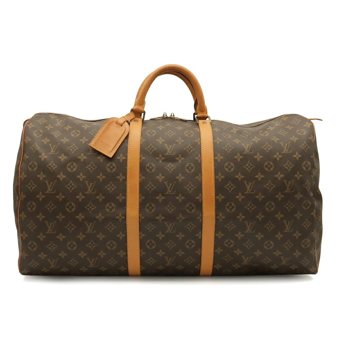 LOUIS VUITTON Louis Vuitton Monogram Keepall 60 Boston Bag Travel Handbag M41422: --- Catalog ---Category: SizeSize (HxWxD): 33cm x 61cm x 26cm / 12.99'' x 24.01'' x 10.23''Category: DesignType: Boston bag, HandbagColor: BrownGender: Women,MenMaterial: Monogram , Canvas , PVC , Coa