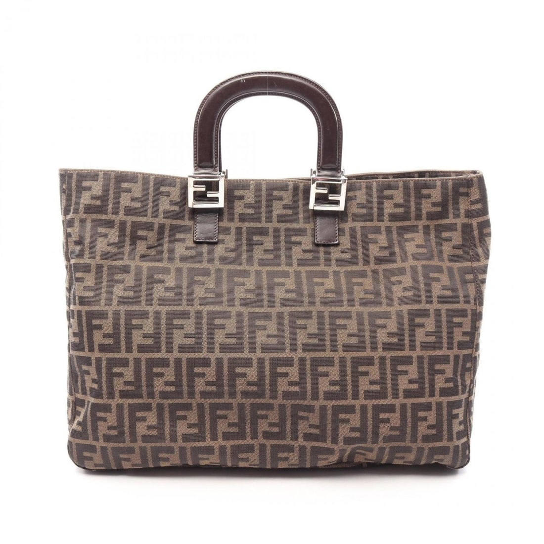 Fendi Zucca Tote Bag Handbag Canvas Leather Women's Brown 26329: --- Catalog ---Category: SizeSize (HxWxD): 31cm x 41cm x 15cm / 12.2'' x 16.14'' x 5.9''Category: DesignType: Handbag, Tote bagColor: BrownGender: WomenMaterial: Canvas , Leather Category: GeneralMPN: