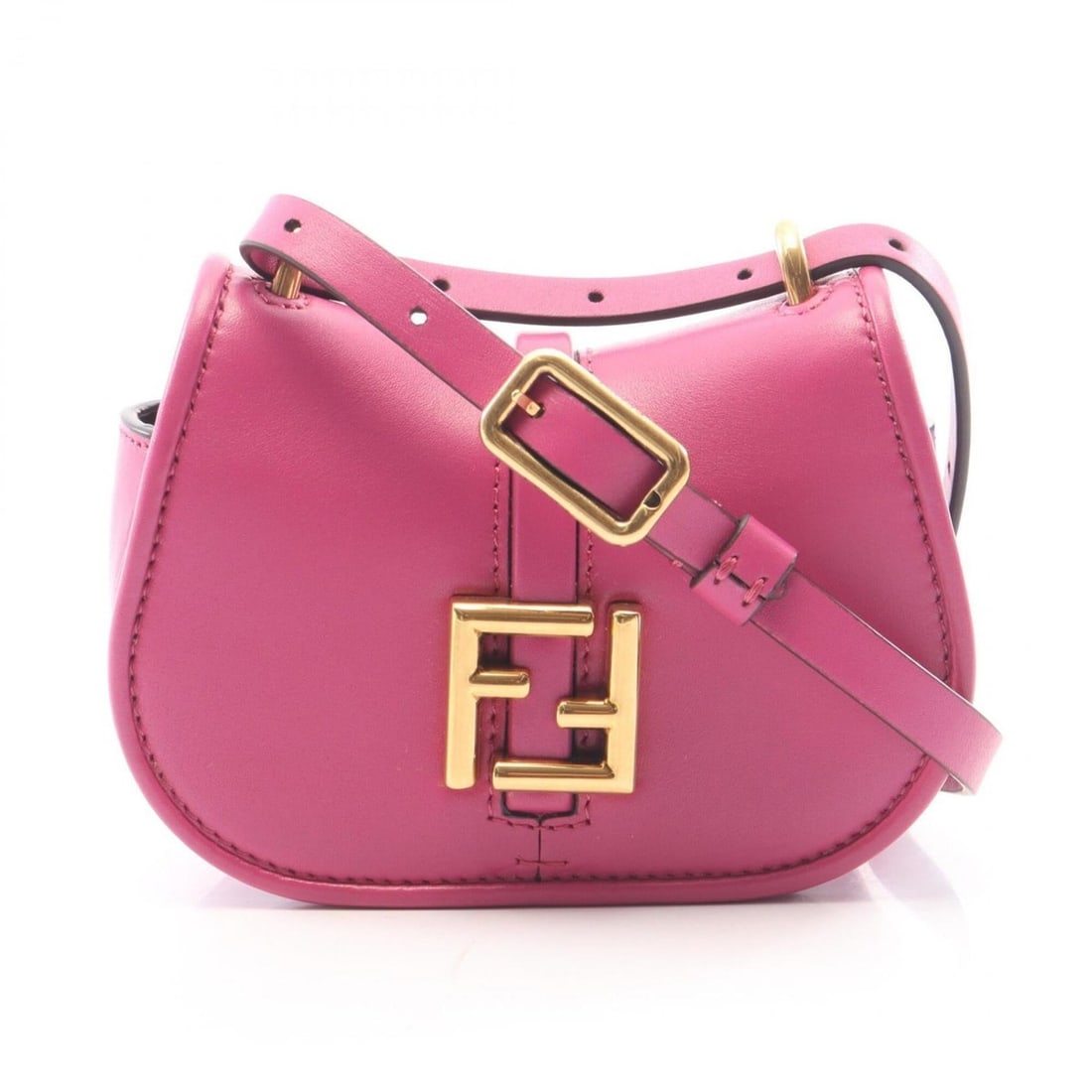 Fendi Camon Nano Shoulder Bag/Handbag, Leather, Women's, Pink (7AS219): --- Catalog ---Category: SizeSize (HxWxD): 10cm x 13cm x 4cm / 3.93'' x 5.11'' x 1.57''Category: DesignType: Handbag, Shoulder bagColor: PinkGender: WomenMaterial: Leather Category: GeneralMPN: 7AS219