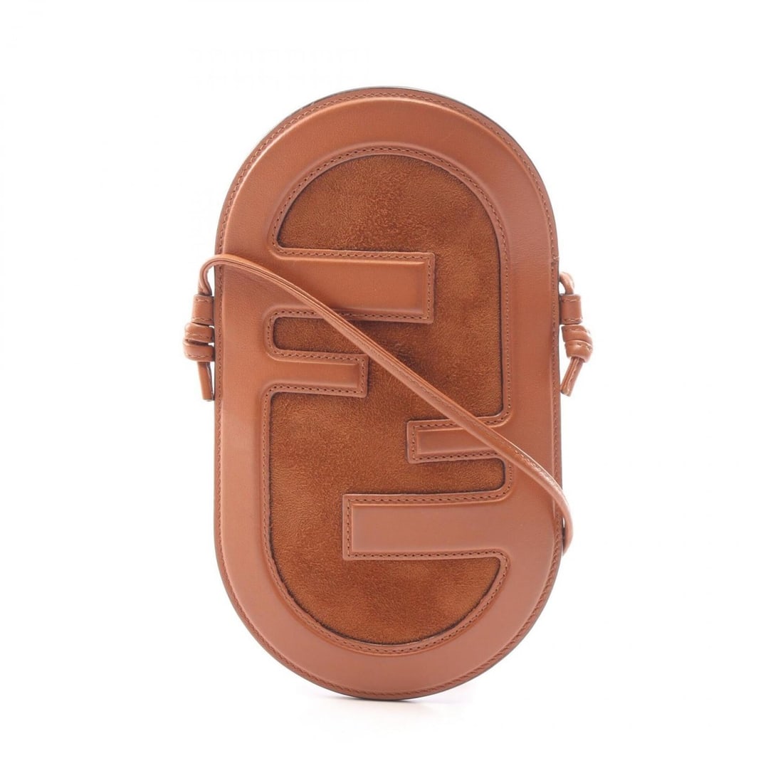 Fendi Phone Holder Shoulder Bag/Handbag, Leather/Suede, Women's, Brown, 7AS055: --- Catalog ---Category: SizeSize (HxWxD): 21.5cm x 12.5cm x 5.00mm / 8.46'' x 4.92'' x 0.19''Category: DesignType: Handbag, Shoulder bagColor: BrownGender: WomenMaterial: Leather , Suede Category: Ge