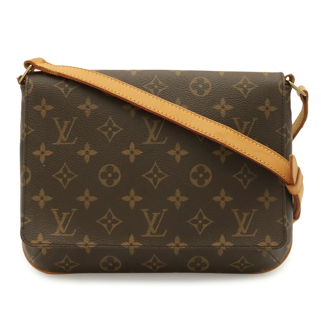 LOUIS VUITTON Louis Vuitton Monogram Musette Tango Long Shoulder Bag M51388: --- Catalog ---Category: SizeSize (HxWxD): 20cm x 26cm x 7cm / 7.87'' x 10.23'' x 2.75''Category: DesignType: Shoulder bagColor: BrownGender: WomenMaterial: Monogram , Canvas , PVC , Coated canvas Cat