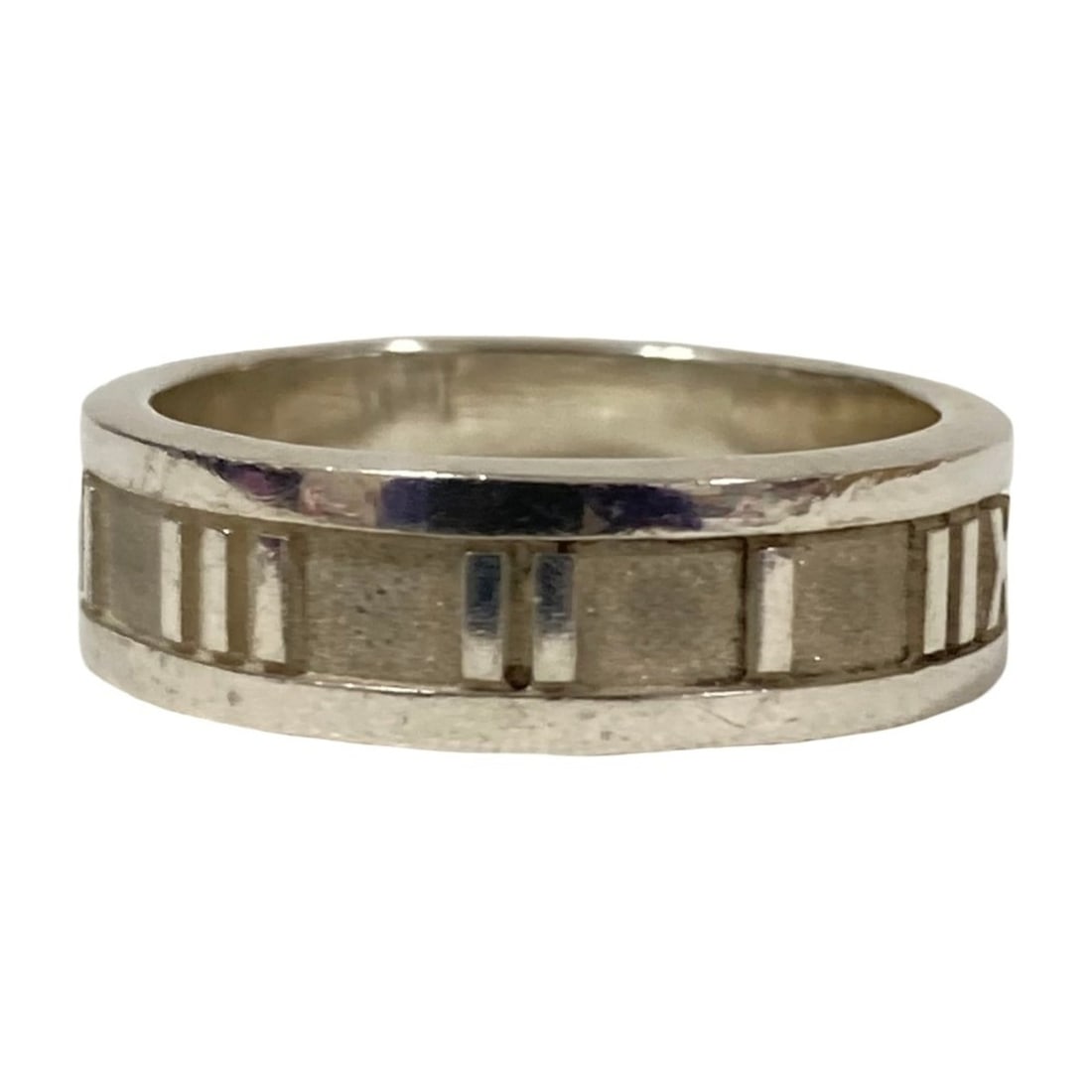 Tiffany & Co. Atlas Ring, 925 Sterling Silver, Size 1 (approx.), Women's: --- Catalog ---Category: SizeJP Size: 11US Size: 6Category: DesignType: Band ringGender: WomenMaterial: Silver 925Category: GeneralBrand: Tiffany--- Item List ---Section: ConditionRanking: Rank SA Use