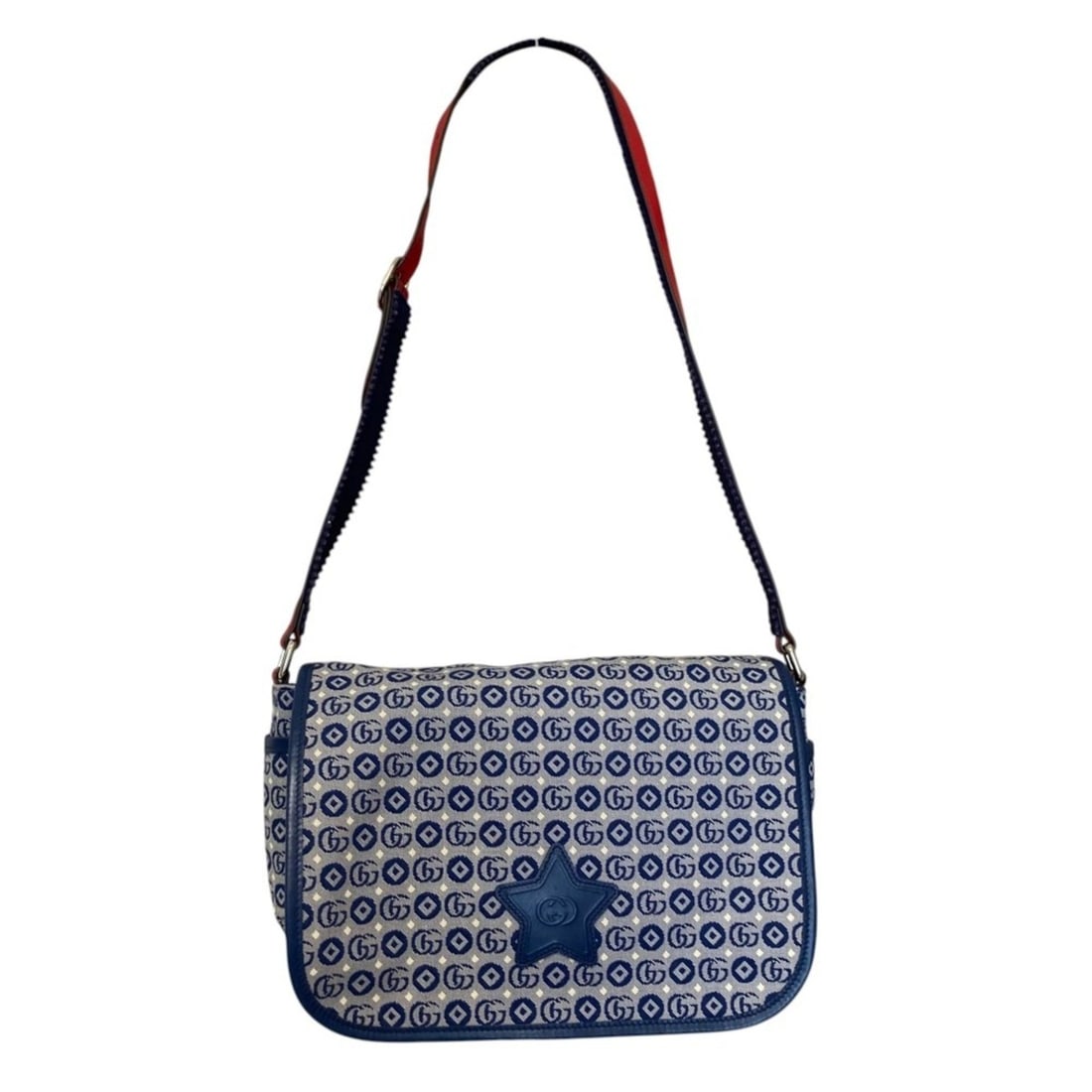GUCCI Children's Double G Geometric Messenger Bag 664143 Navy Kids: --- Catalog ---Category: SizeSize (HxWxD): 17cm x 33cm x 7.5cm / 6.69'' x 12.99'' x 2.95''Category: DesignType: Messenger bag, Shoulder bagColor: NavyGender: Girls,WomenCategory: GeneralBrand: Gucci--