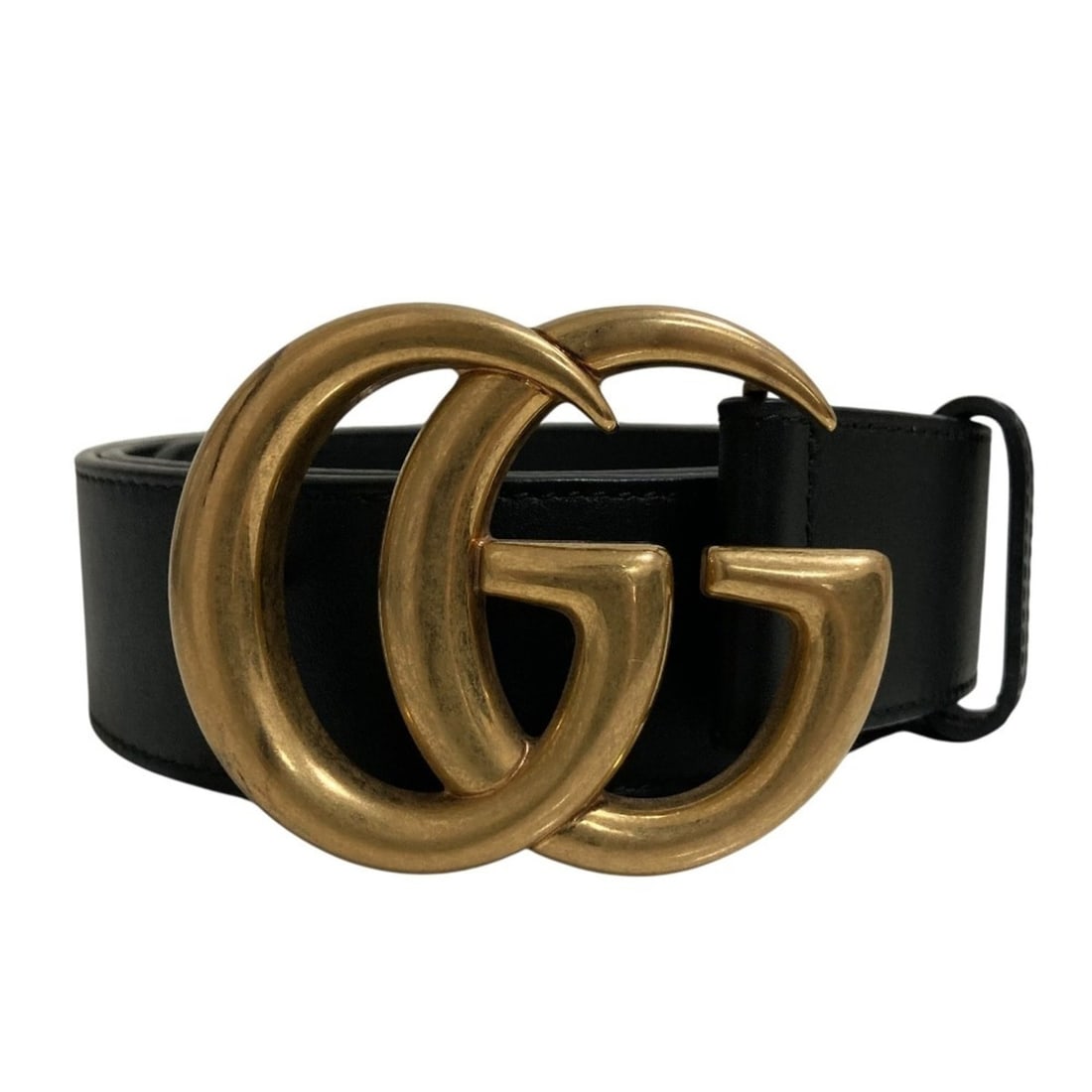 GUCCI GG Marmont Leather Belt 397660 Black with Gold-Tone Hardware - Women's: --- Catalog ---Category: SizeLength: 87cm - 97cm / 34.25'' - 38.18''Category: DesignType: Standard beltColor: Black, GoldGender: WomenMaterial (Strap): Leather Category: GeneralBrand: Gucci--- Item Li