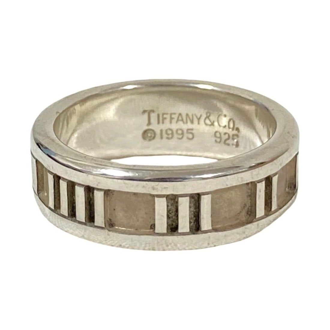 Tiffany & Co. Atlas Narrow Ring, 925 Sterling Silver, Size Equivalent, Women's Ring: --- Catalog ---Category: SizeJP Size: 9US Size: 5Category: DesignType: Band ringGender: WomenMaterial: Silver 925Category: GeneralBrand: Tiffany--- Item List ---Section: ConditionRanking: Rank SA Used
