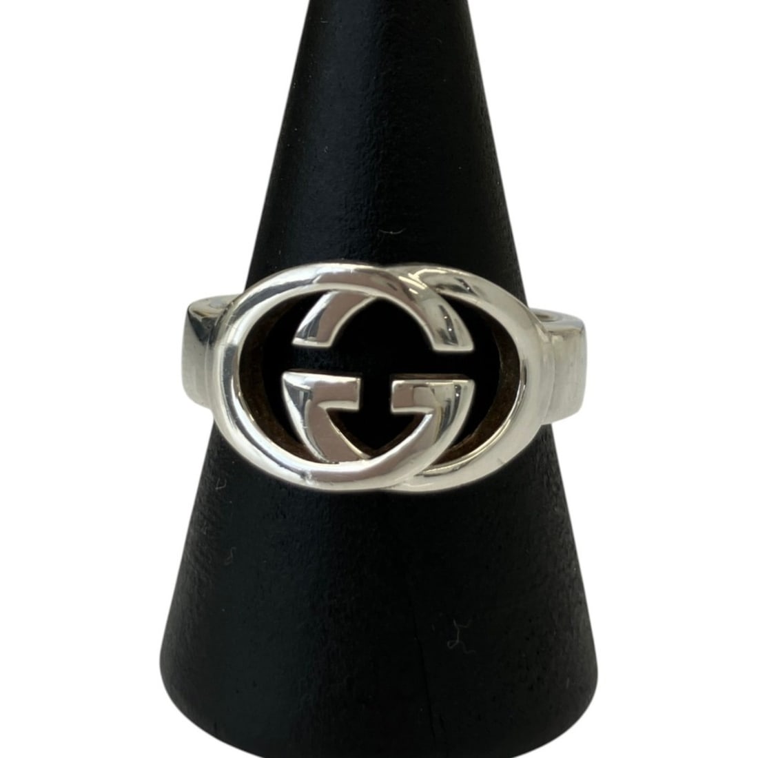 GUCCI Interlocking G Ring, 925 Silver, Men's Ring - 2