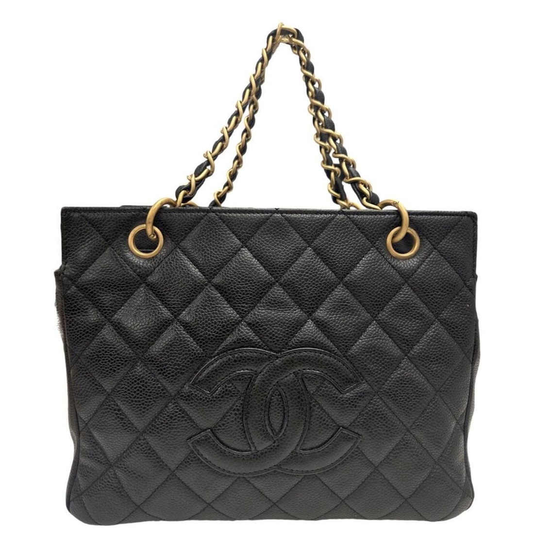 CHANEL Petite Timeless Tote Bag, Caviar Leather, Black, Chain Shoulder Coco Mark, for Women and Men: --- Catalog ---Category: SizeSize (HxWxD): 18cm x 26cm x 14cm / 7.08'' x 10.23'' x 5.51''Category: DesignType: Tote bagColor: BlackGender: Men,WomenMaterial: Grained Calfskin Category: GeneralBrand: C