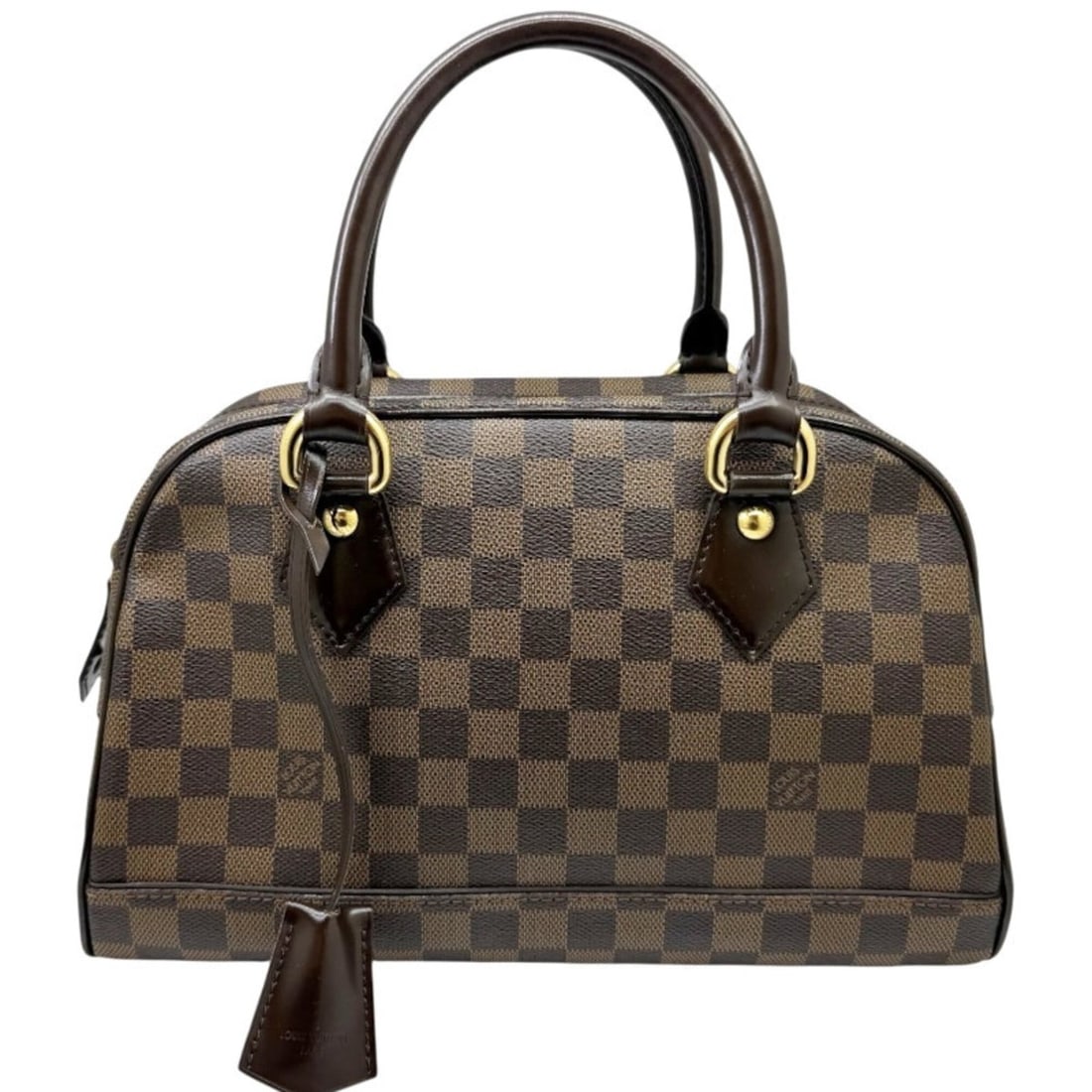 LOUIS VUITTON Damier Duomo N60008 Handbag Boston Bag Brown Women's Men's: --- Catalog ---Category: SizeSize (HxWxD): 20cm x 32cm x 15cm / 7.87'' x 12.59'' x 5.9''Category: DesignType: Boston bag, HandbagColor: BrownGender: Men,WomenMaterial: Damier Canvas Category: GeneralB
