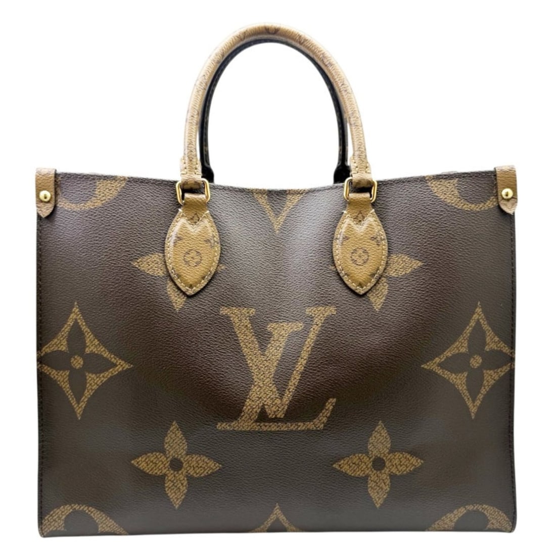 LOUIS VUITTON Louis Vuitton Monogram Giant Reverse OnTheGo MM M45321 Tote Bag Handbag Brown Women's: --- Catalog ---Category: SizeSize (HxWxD): 27cm x 34.5cm x 14cm / 10.62'' x 13.58'' x 5.51''Category: DesignType: Handbag, Tote bagColor: BrownGender: Men,WomenMaterial: Monogram Category: GeneralBran