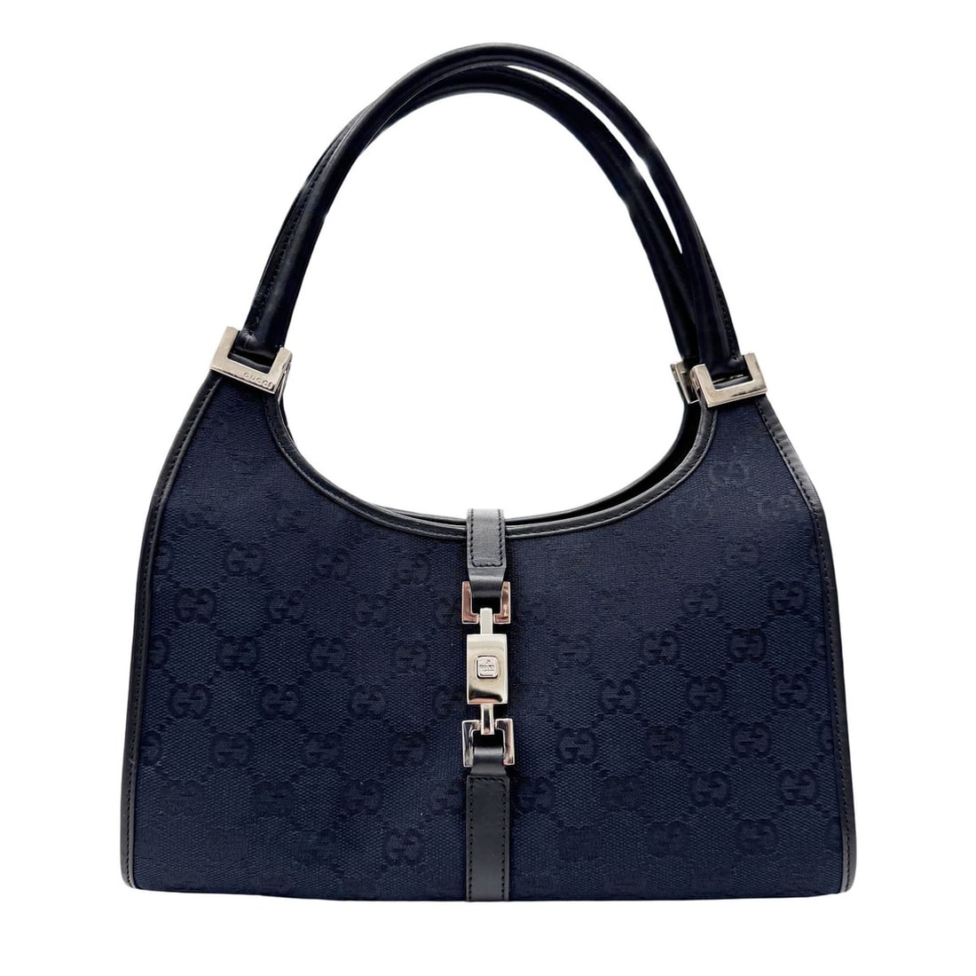 GUCCI Jackie 002?1068 GG Canvas Black Handbag for Women, Leather (1 of 14)