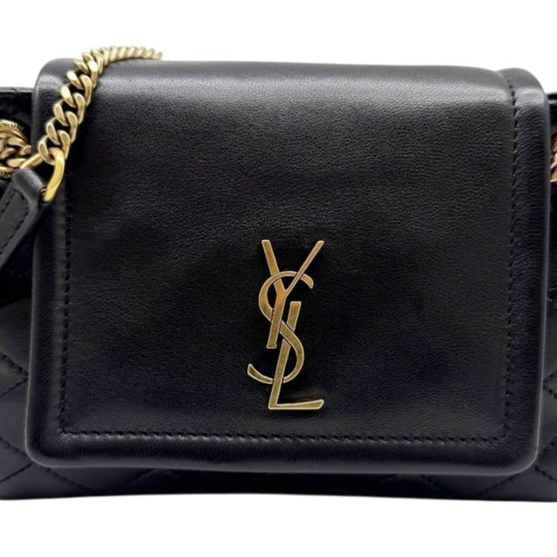 YVES SAINT LAURENT Nolita Mini Lambskin Black Chain Shoulder Bag YSL Leather 672738 Women's: --- Catalog ---Category: SizeSize (HxWxD): 11.5cm x 17cm x 4cm / 4.52'' x 6.69'' x 1.57''Category: DesignType: Shoulder bagColor: BlackGender: WomenMaterial: Leather Leather/Fur Type: LambskinCategory
