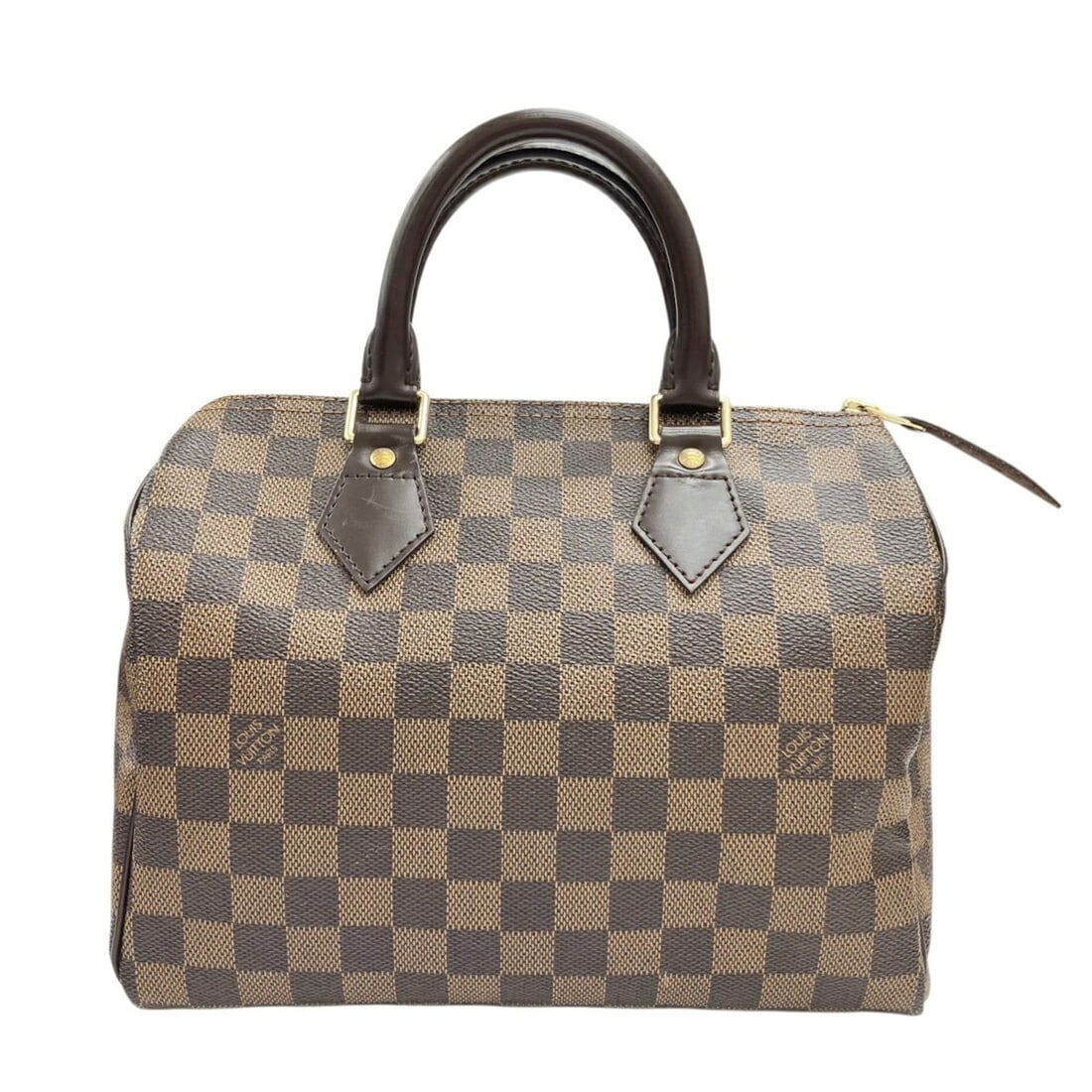 LOUIS VUITTON Speedy 25 N41532 Damier Ebene Handbag Brown Men's Women's: --- Catalog ---Category: SizeSize (HxWxD): 22cm x 25cm x 15cm / 8.66'' x 9.84'' x 5.9''Category: DesignType: HandbagColor: BrownGender: Men,WomenMaterial: Damier Canvas Category: GeneralBrand: Louis V
