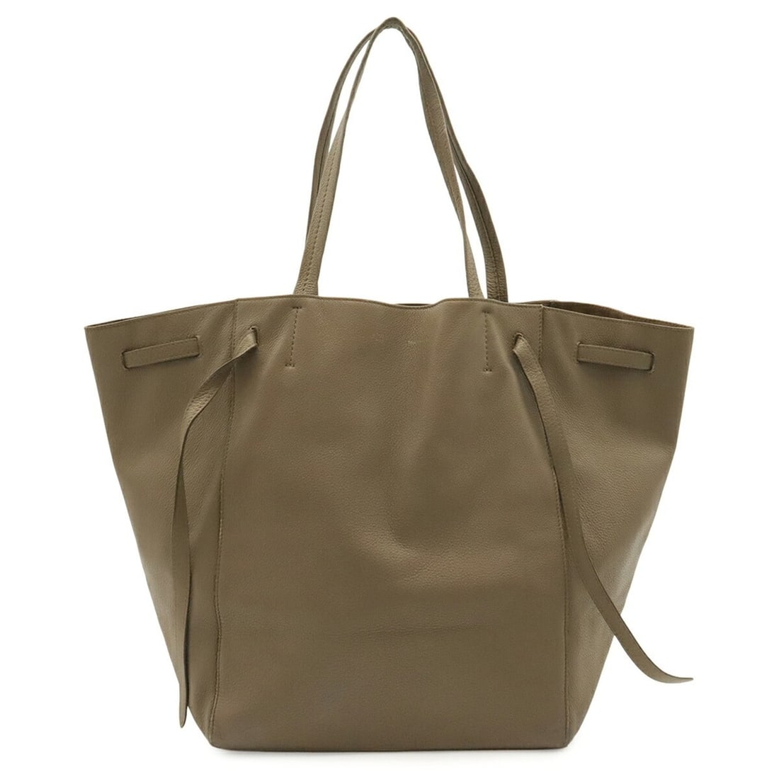 CELINE Cabas Phantom Medium Belt Tote Bag Shoulder Leather Greige 176023: --- Catalog ---Category: SizeSize (HxWxD): 35cm x 53cm x 19.5cm / 13.77'' x 20.86'' x 7.67''Category: DesignType: Shoulder bag, Tote bagColor: GrayishGender: WomenMaterial: Leather Category: GeneralLi