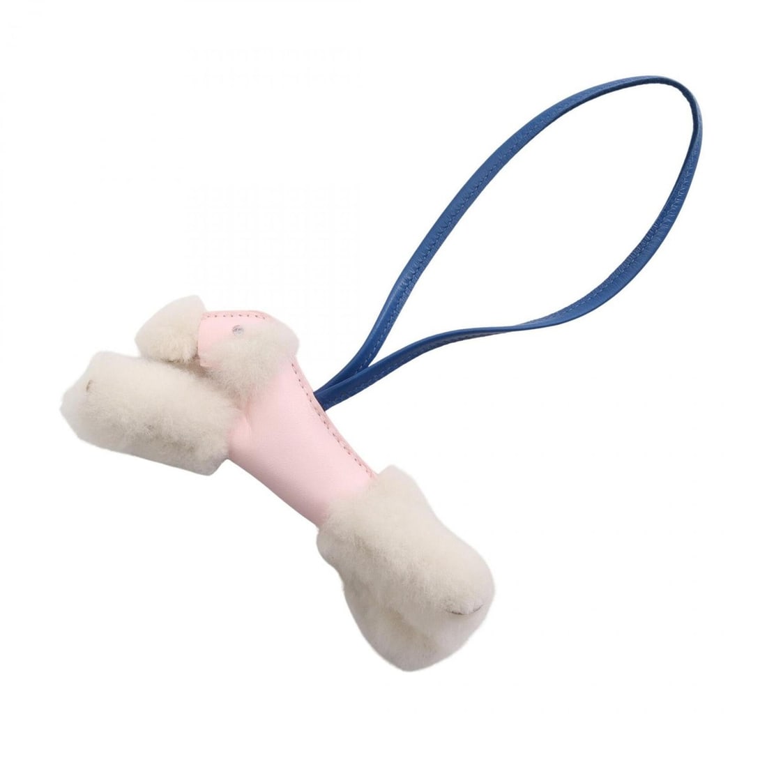 Hermes Buddy Charm Rose Darling Blue France Ecru Anion Accessory Sheepskin Agneau Milo Women's Pink: --- Catalog ---Category: DesignType: Handbag charmColor: Blue, Pink, WhiteGender: WomenMaterial: Agneau MiloCategory: GeneralBrand: HermesCountry of Origin: France--- Item List ---Section: ConditionRa