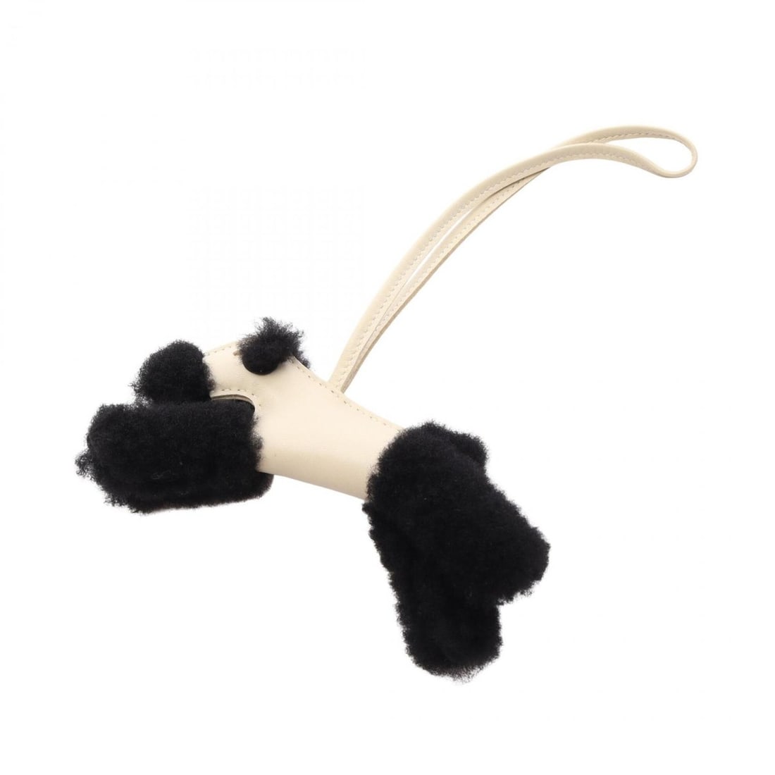 Hermes Buddy Charm - Accessory Sheepskin Agneau Milo Women's White/Black: --- Catalog ---Category: DesignType: Handbag charmColor: Black, WhiteGender: WomenMaterial: Agneau MiloCategory: GeneralBrand: Hermes--- Item List ---Section: ConditionRanking: Rank A Used - A few tra