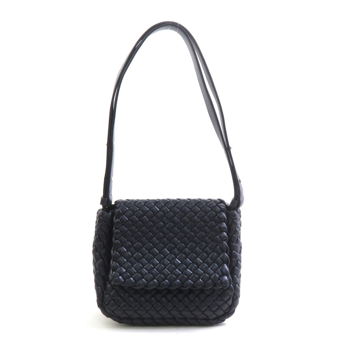 Bottega Veneta Intrecciato Small Cobble Leather Shoulder Bag, Navy, Women's, 90282k: --- Catalog ---Category: SizeSize (HxWxD): 17cm x 18cm x 9.5cm / 6.69'' x 7.08'' x 3.74''Category: DesignType: Shoulder bagColor: NavyGender: WomenMaterial: Intrecciato Category: GeneralBrand: Bottega