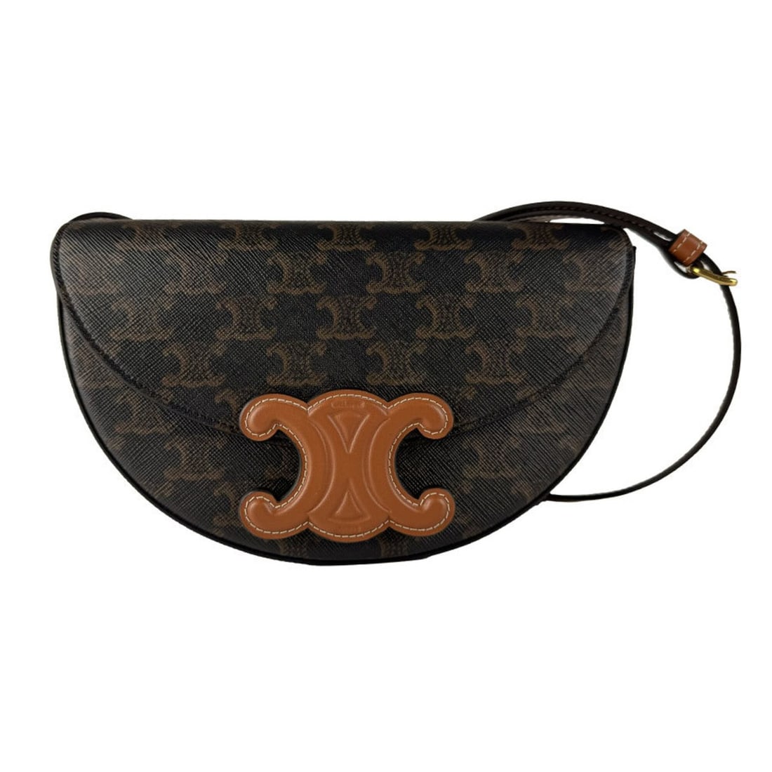 Celine CELINE Shoulder Bag Cuir Triomphe Besace Leather Brown Women's z10853: --- Catalog ---Category: SizeSize (HxWxD): 13cm x 23cm x 6cm / 5.11'' x 9.05'' x 2.36''Category: DesignType: Shoulder bagColor: BrownGender: WomenMaterial: PVC , Leather Category: GeneralBrand: Celine