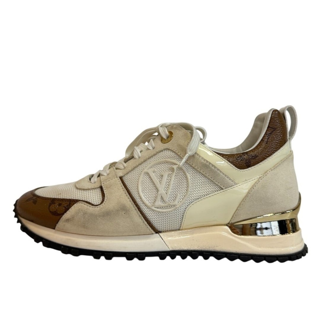LOUIS VUITTON GO0158 Run Away Line Canvas Sneakers White: --- Catalog ---Category: DesignType: SneakersColor: WhiteGender: WomenCategory: GeneralBrand: Louis VuittonCategory: MaterialUpper Material: CanvasCategory: MeasurementsUS Size: 5.5Shoe Width: 15cm / 
