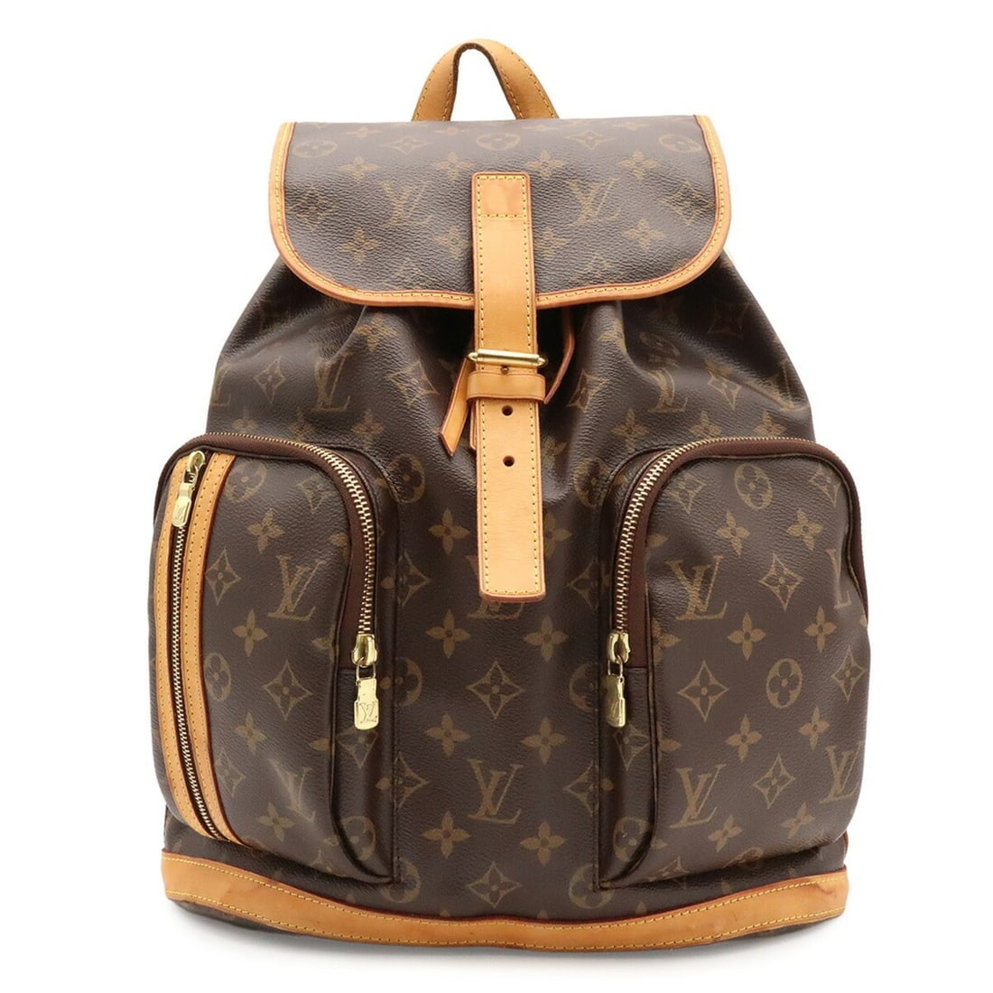 LOUIS VUITTON Louis Vuitton Monogram Sac aux Bosphore Backpack Shoulder Bag M40107 (1 of 10)