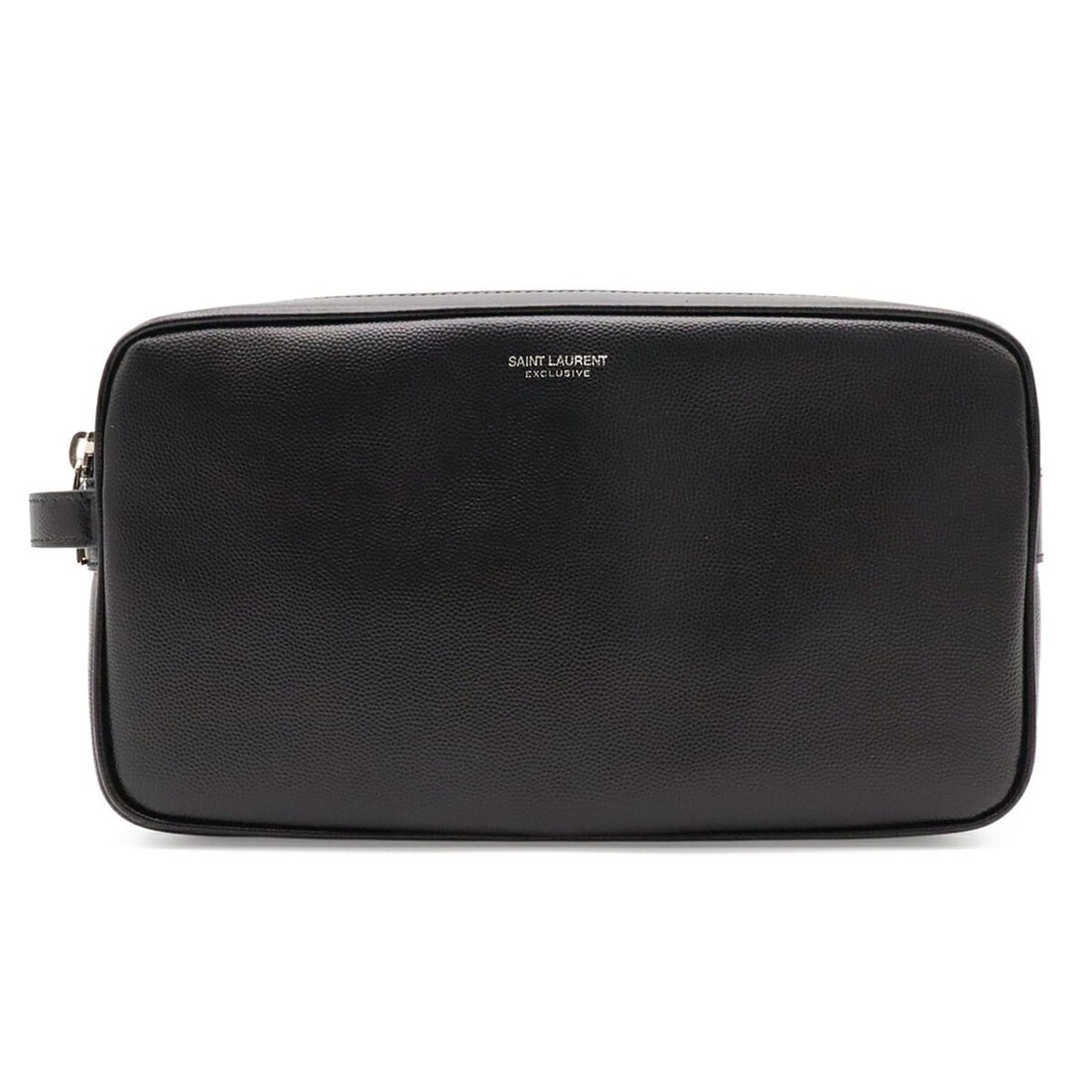 Yves Saint Laurent SAINT LAURENT PARIS EXCLUSIVE Double Zip Second Bag Clutch Grooming Case Leather: --- Catalog ---Category: SizeSize (HxWxD): 14cm x 24.5cm x 9cm / 5.51'' x 9.64'' x 3.54''Category: DesignType: Clutch bagColor: BlackGender: WomenMaterial: Leather Category: GeneralBrand: Yves Saint L