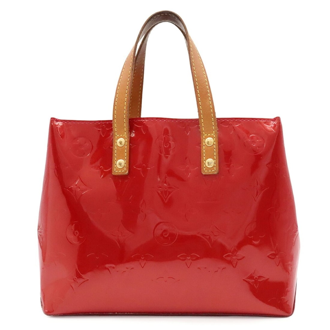 LOUIS VUITTON Louis Vuitton Monogram Vernis Lead PM Handbag Mini Tote Patent Leather Enamel Pomme (1 of 9)