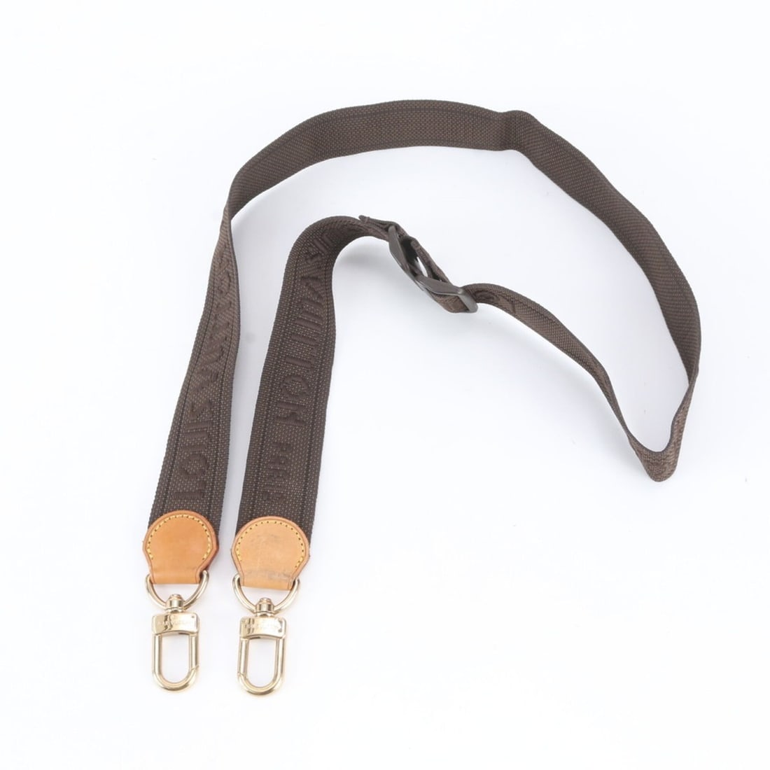 Louis Vuitton accessory leather nylon shoulder strap for men: --- Catalog ---Category: SizeSize (HxWxD): 120cm x 4cm / 47.24'' x 1.57''Category: DesignType: StrapColor: BrownGender: MenMaterial: Leather, NylonCategory: GeneralBrand: Louis Vuitton--- Item List --