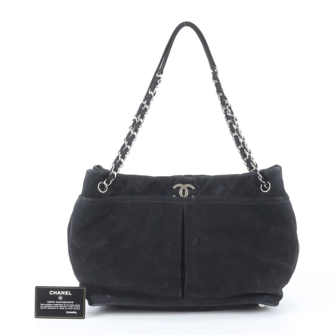 Chanel Matelassé Leather Chain Shoulder Bag for Women, with Guarantee and Serial Seal.: --- Catalog ---Category: SizeSize (HxWxD): 24cm x 30cm x 18cm / 9.44'' x 11.81'' x 7.08''Category: DesignType: Shoulder bagColor: BlackGender: WomenMaterial: Leather Category: GeneralBrand: ChanelCoun