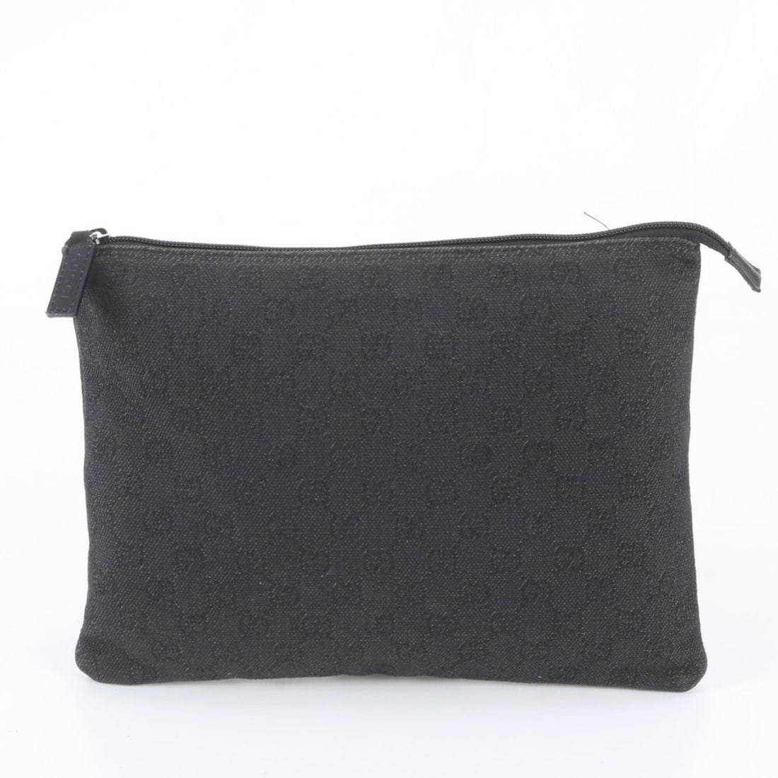 Gucci GG Canvas 105671 Leather Second Bag Clutch Pouch Business Black Men's: --- Catalog ---Category: SizeSize (HxWxD): 23cm x 30cm x 1.5cm / 9.05'' x 11.81'' x 0.59''Category: DesignType: Clutch bag, PouchColor: Black, GrayGender: MenMaterial: Leather , Canvas Category: Gener