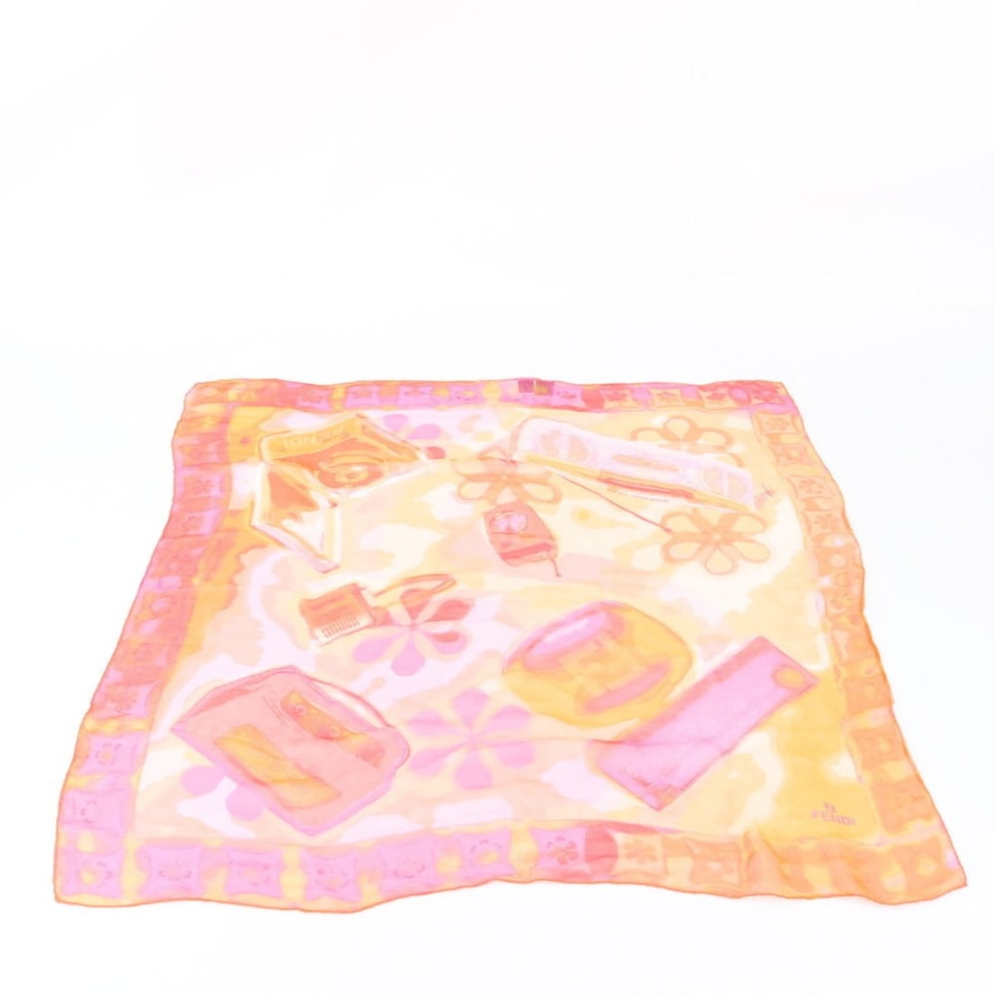 Fendi tagged 100% silk scarf shawl for women (1 of 10)
