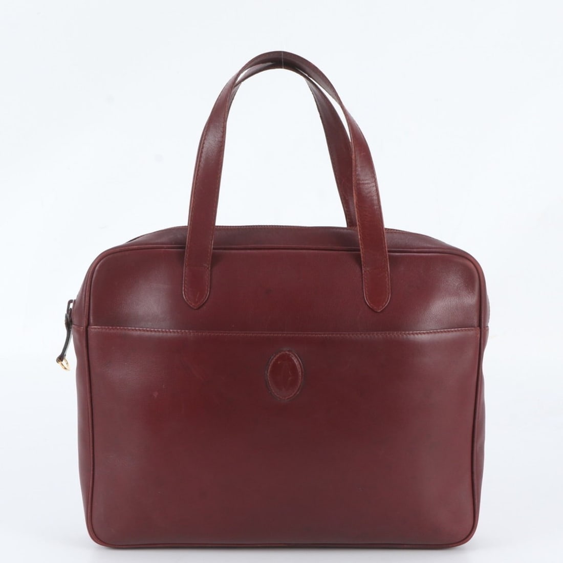 Cartier Must Line Leather Tote Bag Shoulder Handbag for Women: --- Catalog ---Category: SizeSize (HxWxD): 24cm x 31cm x 5cm / 9.44'' x 12.2'' x 1.96''Category: DesignType: Handbag, Shoulder bag, Tote bagColor: Wine redGender: WomenMaterial: Leather Category: Gene
