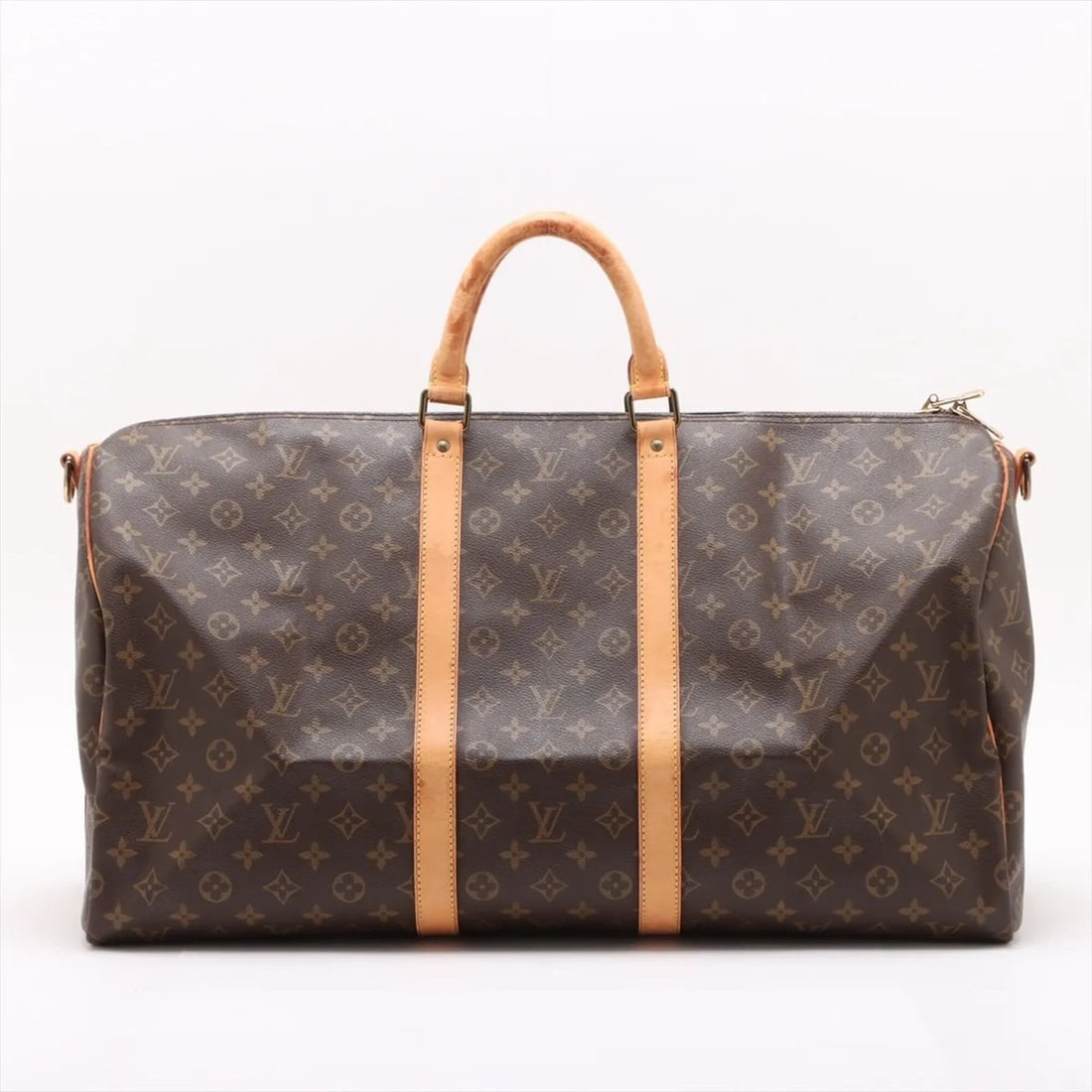 Louis Vuitton Monogram Keepall Bandoulière 55 M41414 Leather Boston Bag Tote for Men: --- Catalog ---Category: SizeSize (HxWxD): 31cm x 55.5cm x 25.5cm / 12.2'' x 21.85'' x 10.03''Category: DesignType: Boston bag, Tote bagColor: BrownGender: MenMaterial: Leather , Coated canvas Categor