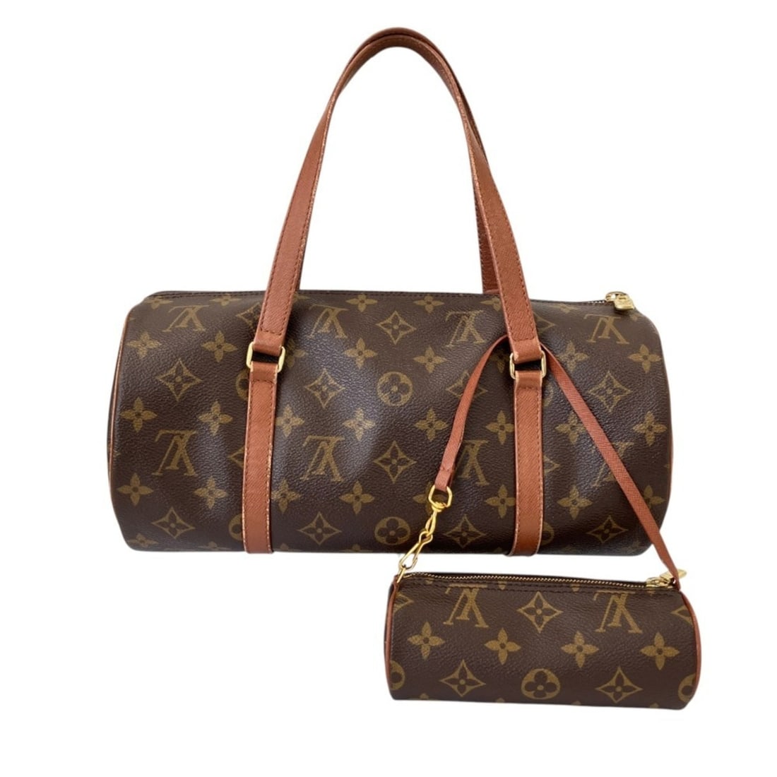 LOUIS VUITTON Louis Vuitton Monogram Papillon 30 Tote Bag with Mini Pouch M51385 Brown Women's: --- Catalog ---Category: SizeSize (HxWxD): 14.5cm x 30.5cm / 5.7'' x 12''Category: DesignType: Tote bagColor: BrownGender: WomenMaterial: Monogram , Canvas Category: GeneralBrand: Louis Vuitton--- Ite