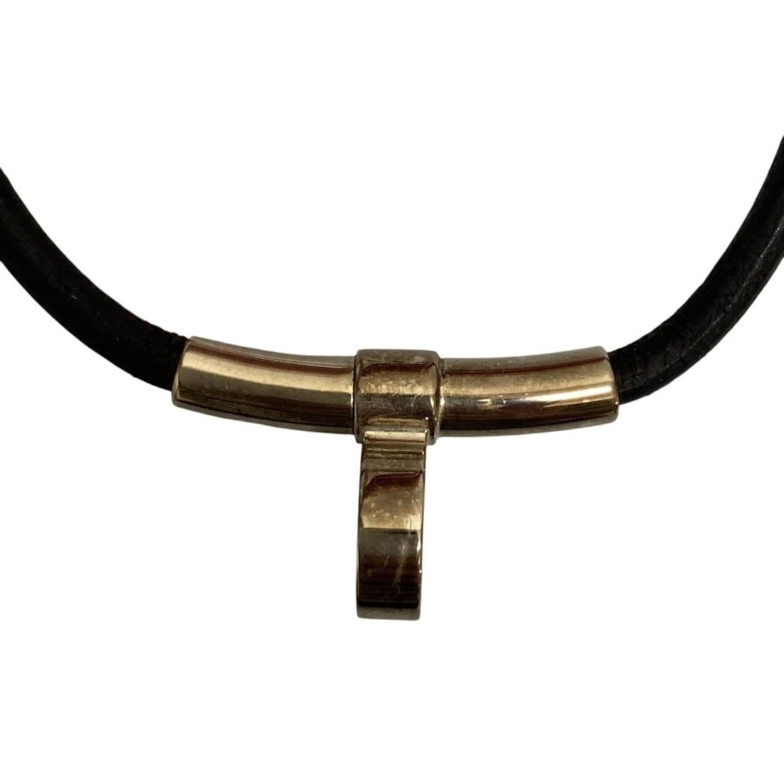 HERMES Hermes Kité Double Kelly Leather Choker Black Women's: --- Catalog ---Category: SizePendant Size: 10mm x 5mm / 0.39'' x 0.19''Neck Circumference: 42 cm / 16.53''Category: DesignColor: BlackGender: WomenNecklace Type: ChokerCategory: GeneralBrand: